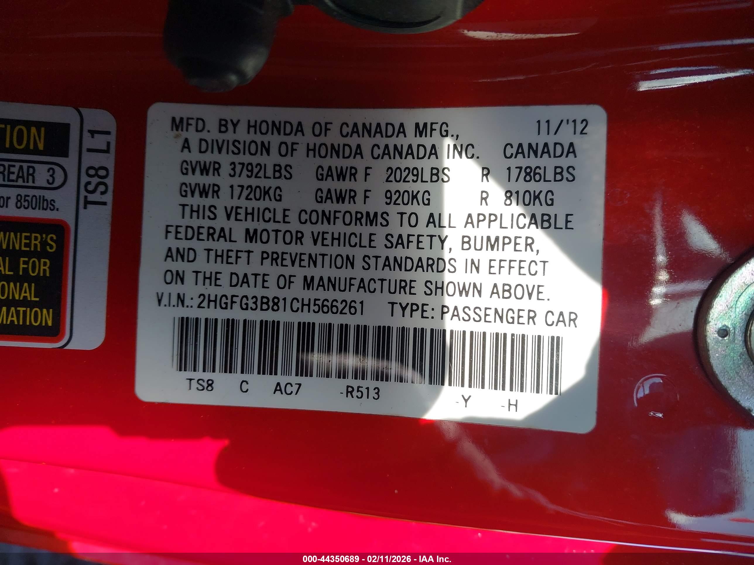 HONDA CIVIC image 9