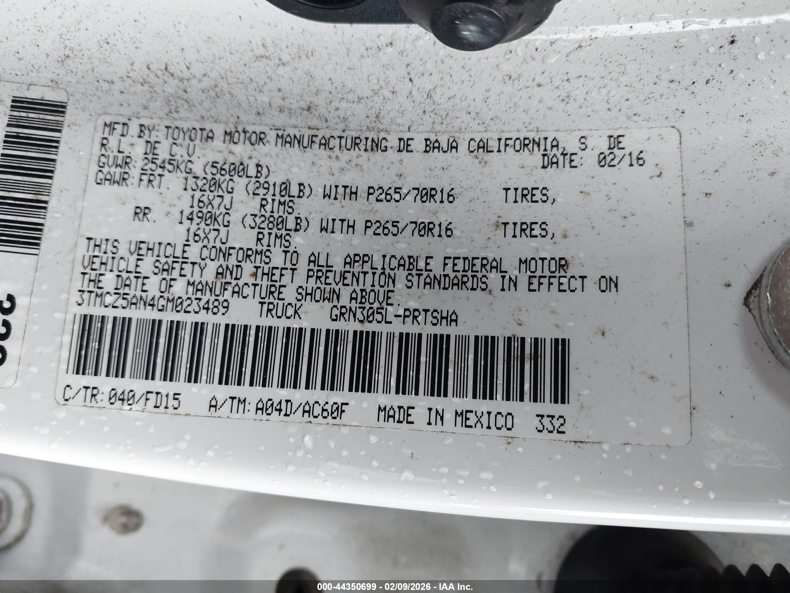 TOYOTA TACOMA image 9