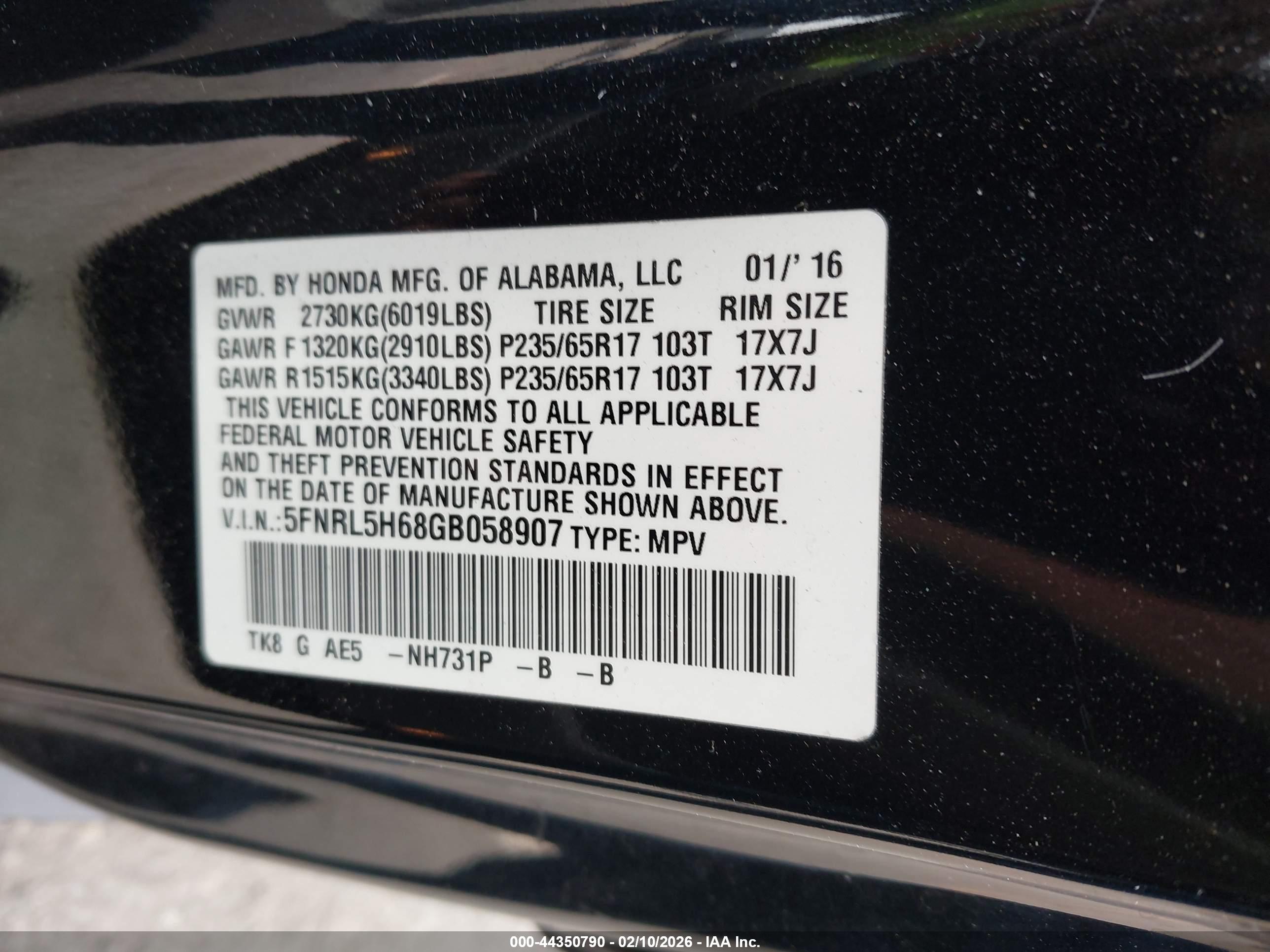 HONDA ODYSSEY image 9