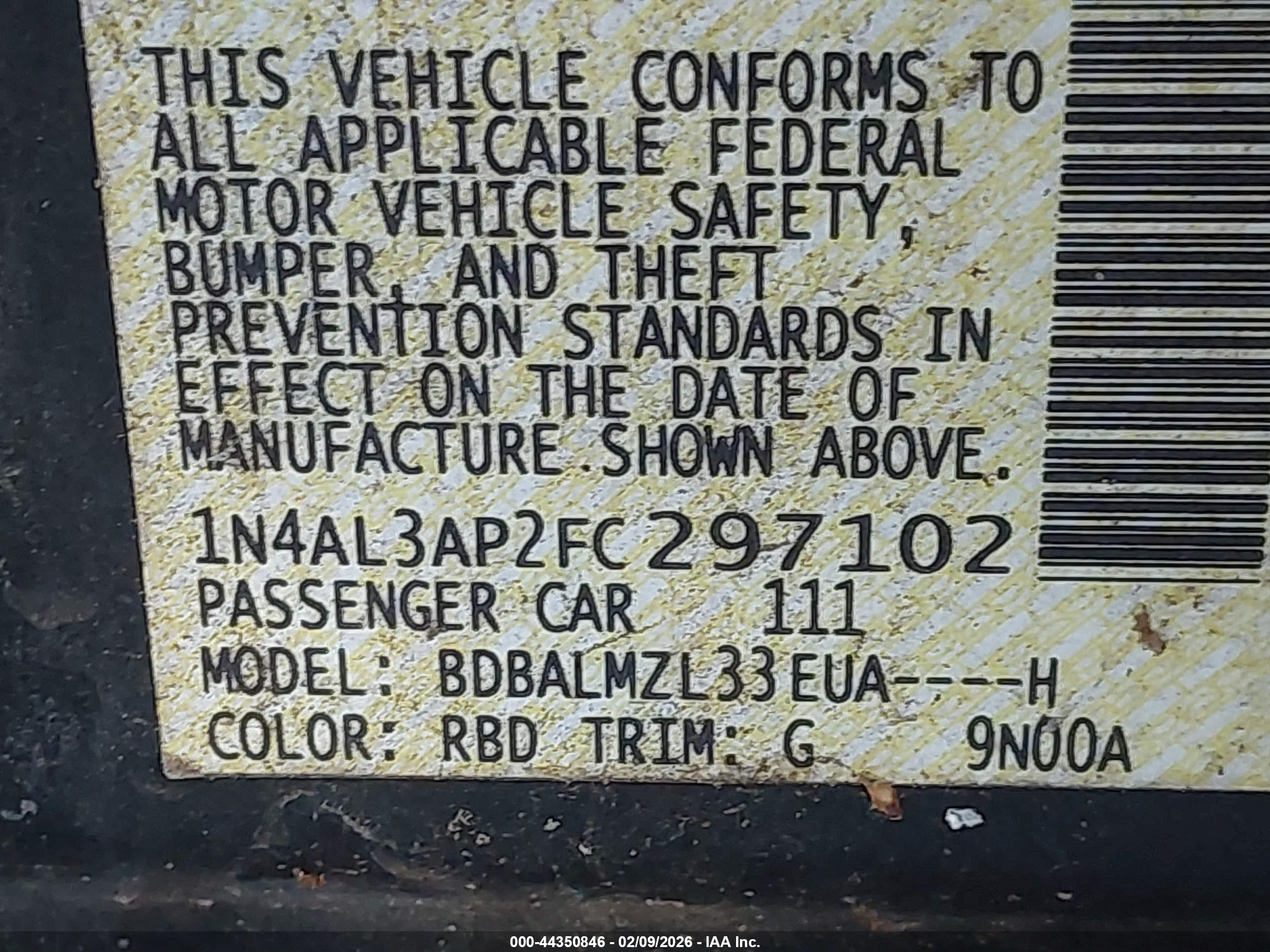 NISSAN ALTIMA image 9