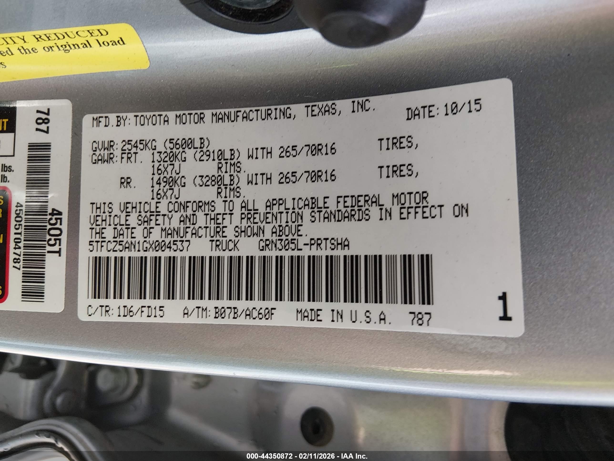 TOYOTA TACOMA image 9