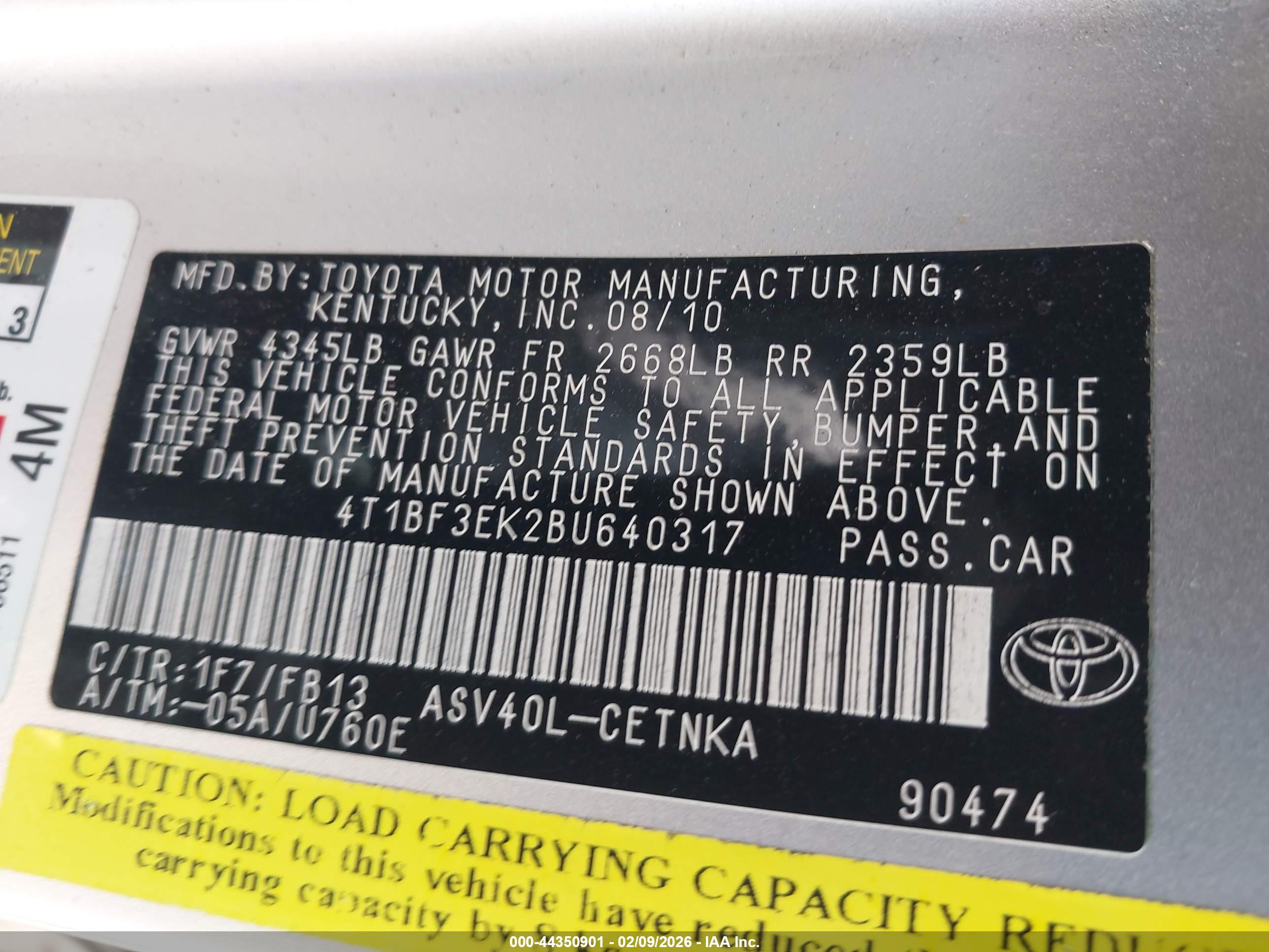 TOYOTA CAMRY image 9
