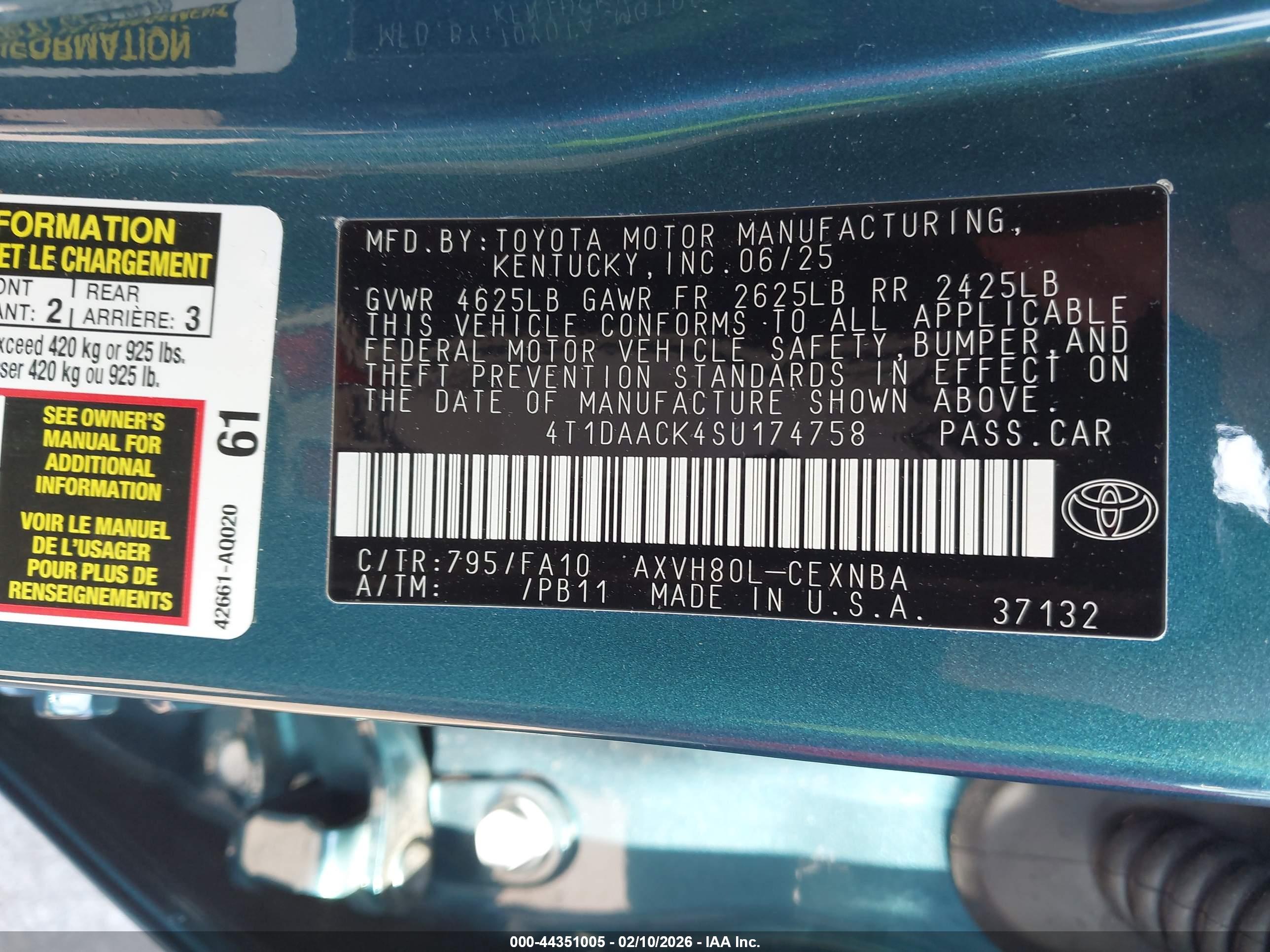 TOYOTA CAMRY image 9