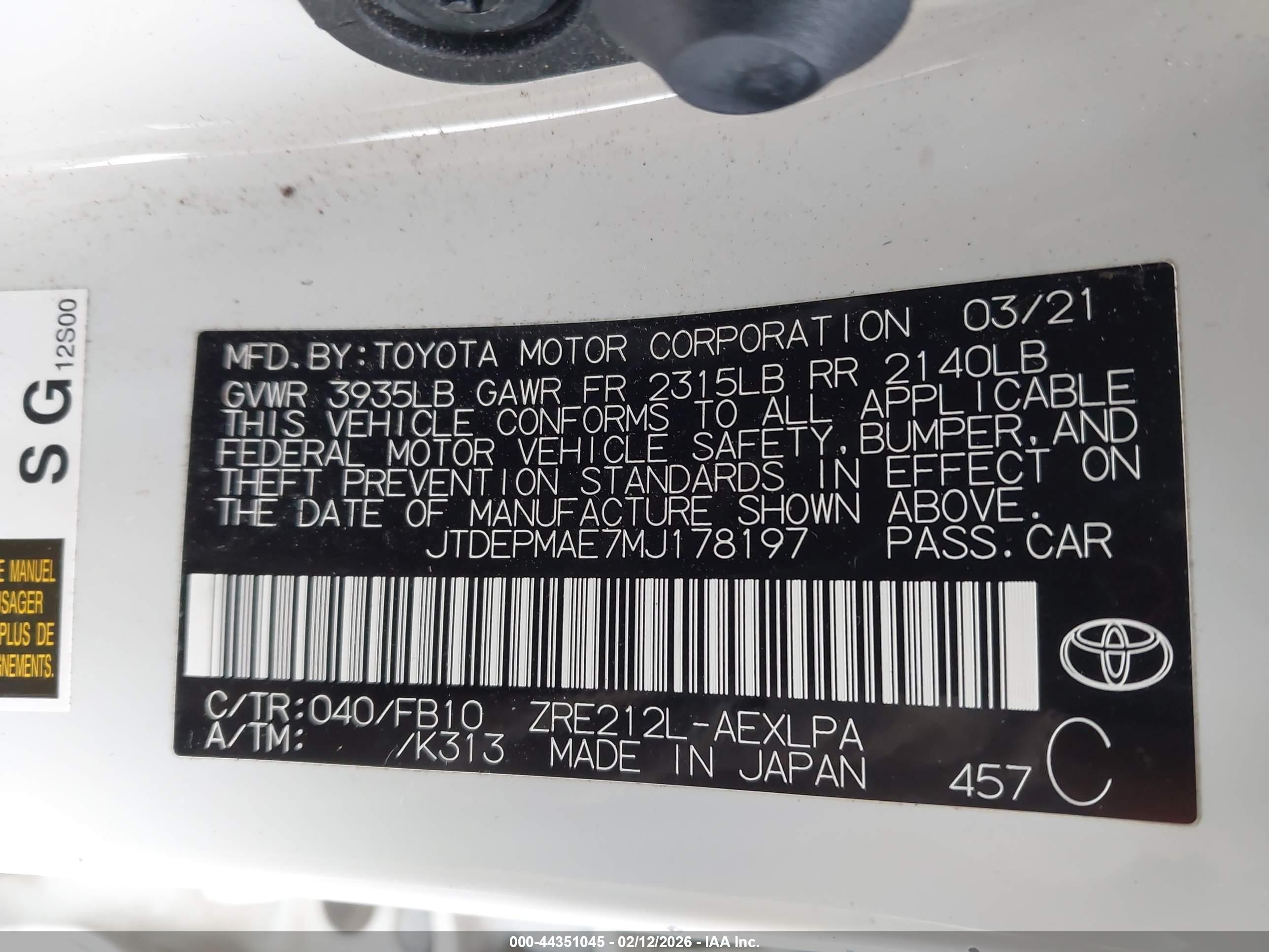 TOYOTA COROLLA image 9
