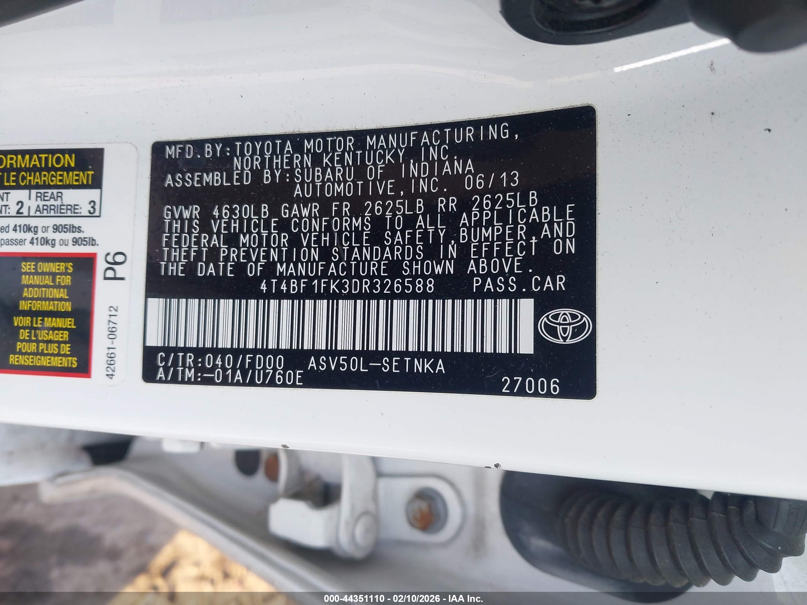 TOYOTA CAMRY image 9