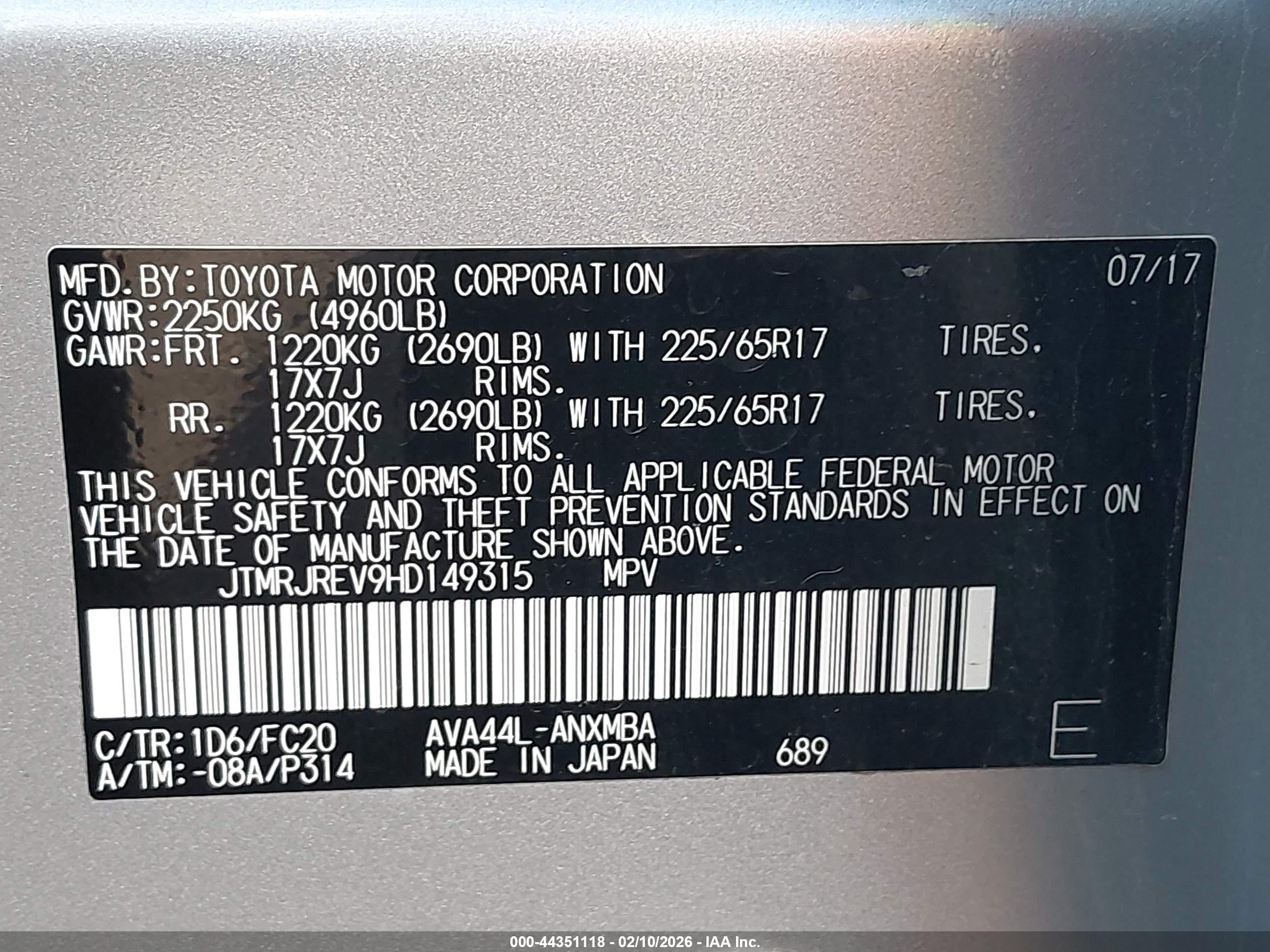 TOYOTA RAV4 image 9