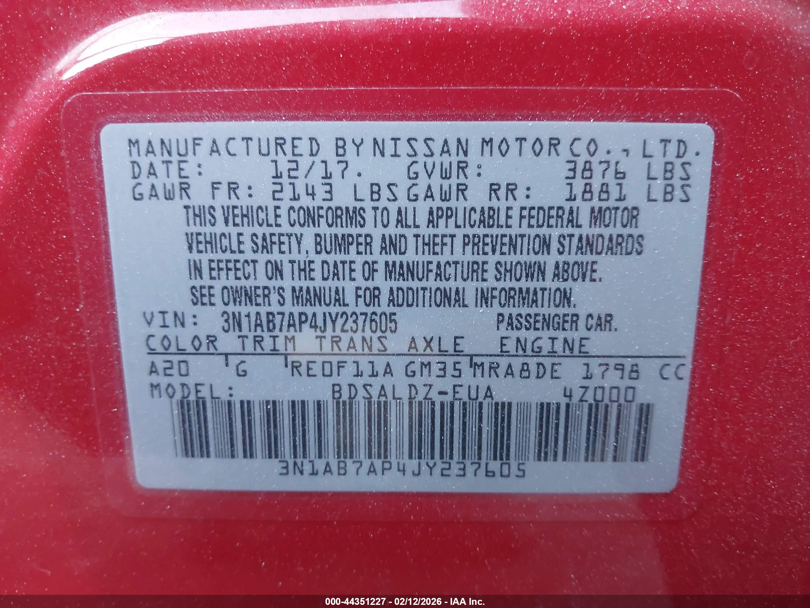 NISSAN SENTRA image 9