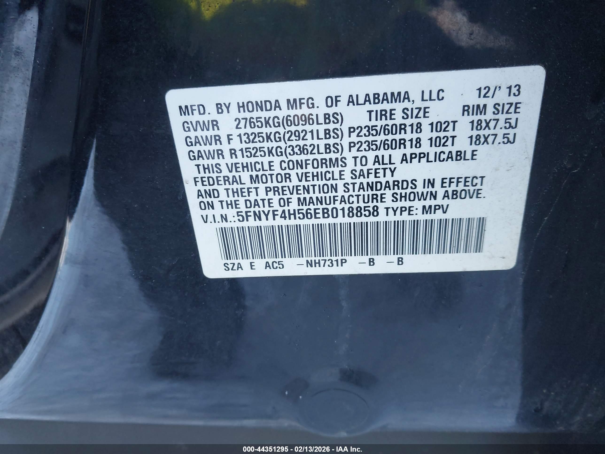 HONDA PILOT image 9