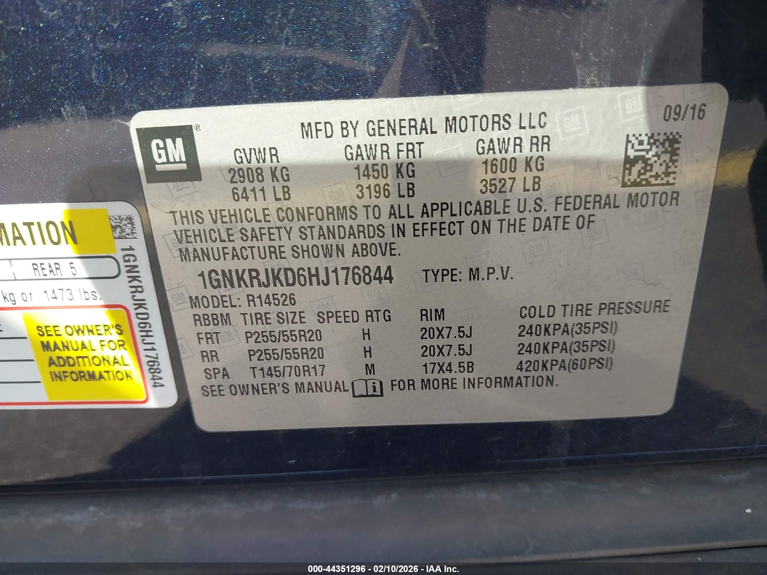 CHEVROLET TRAVERSE image 9