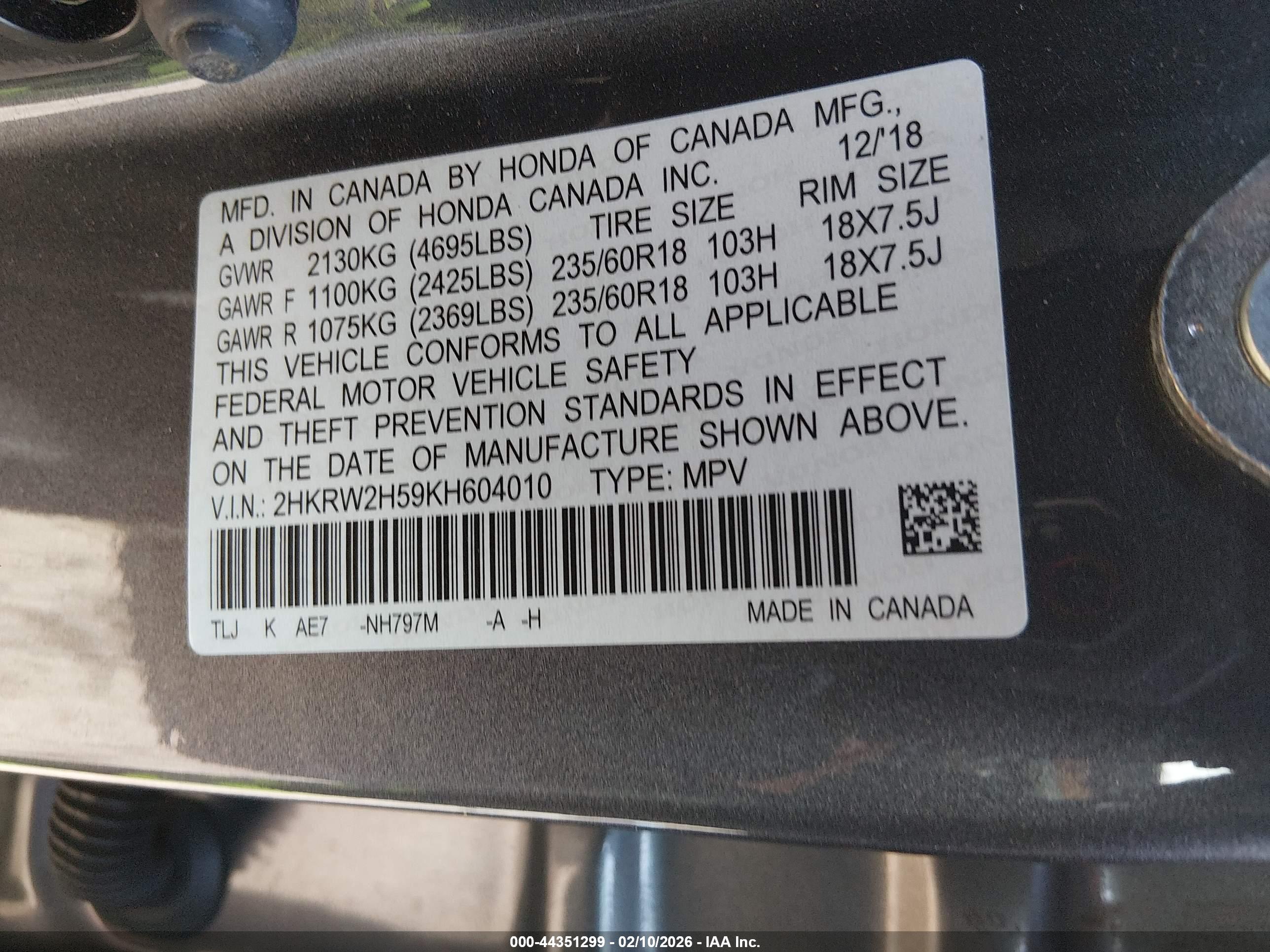HONDA CR-V image 9