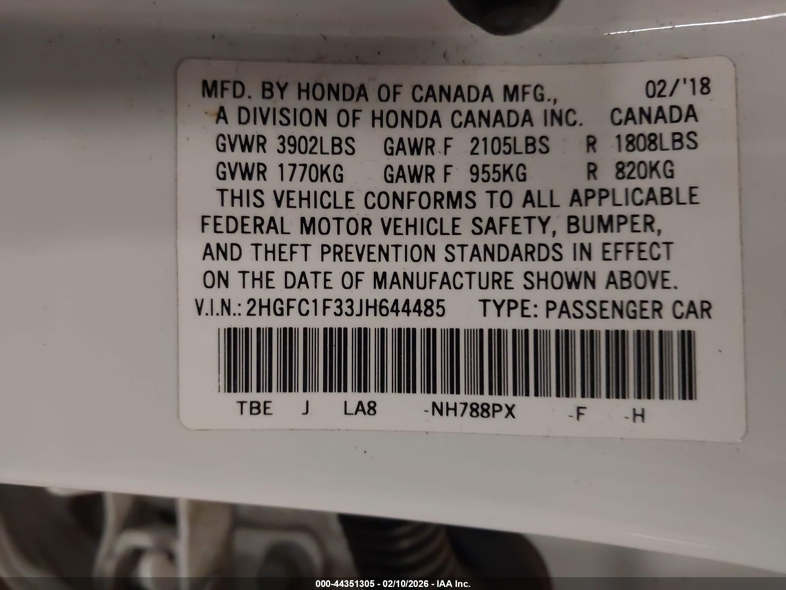 HONDA CIVIC image 9