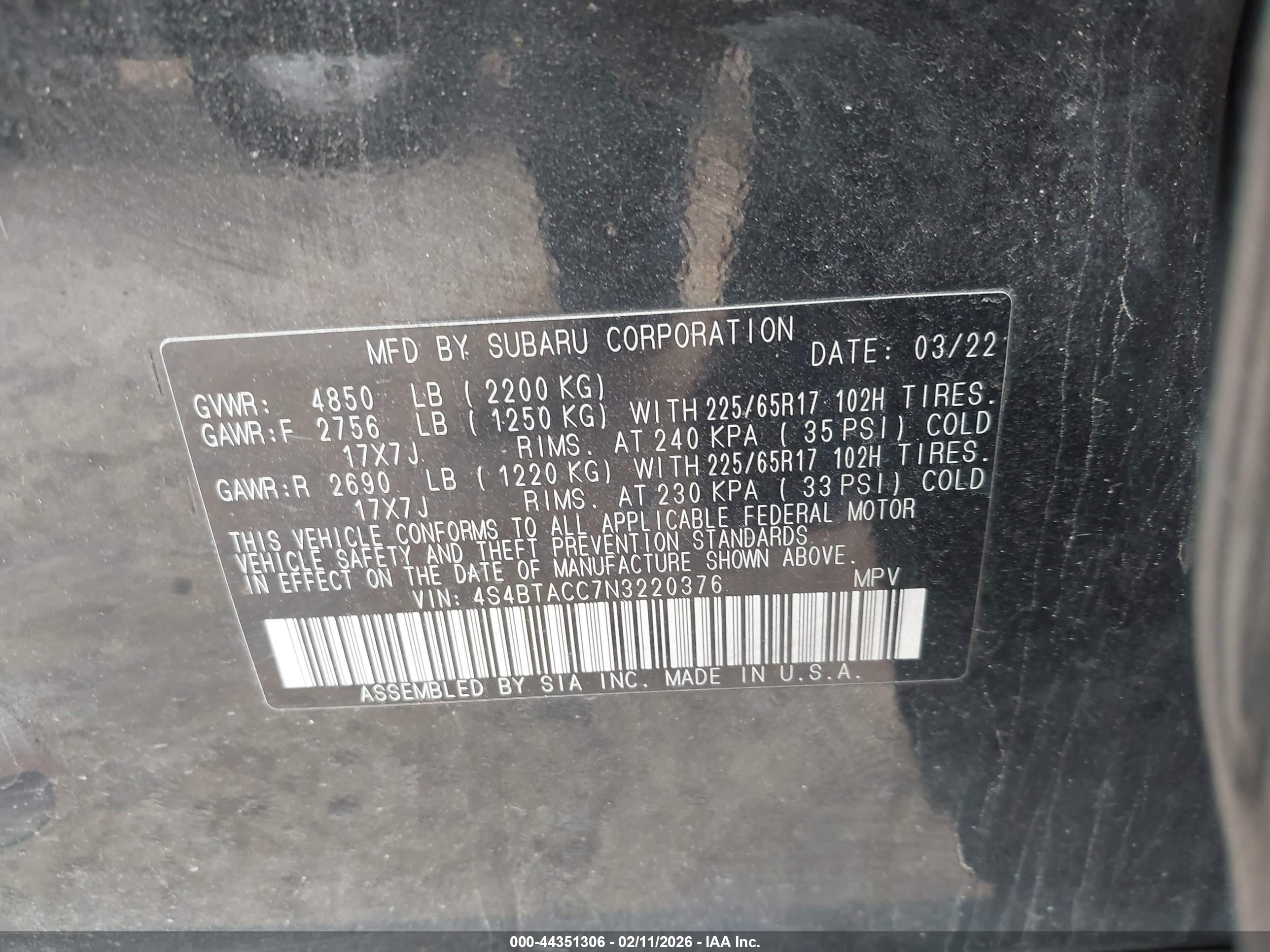 SUBARU OUTBACK image 9