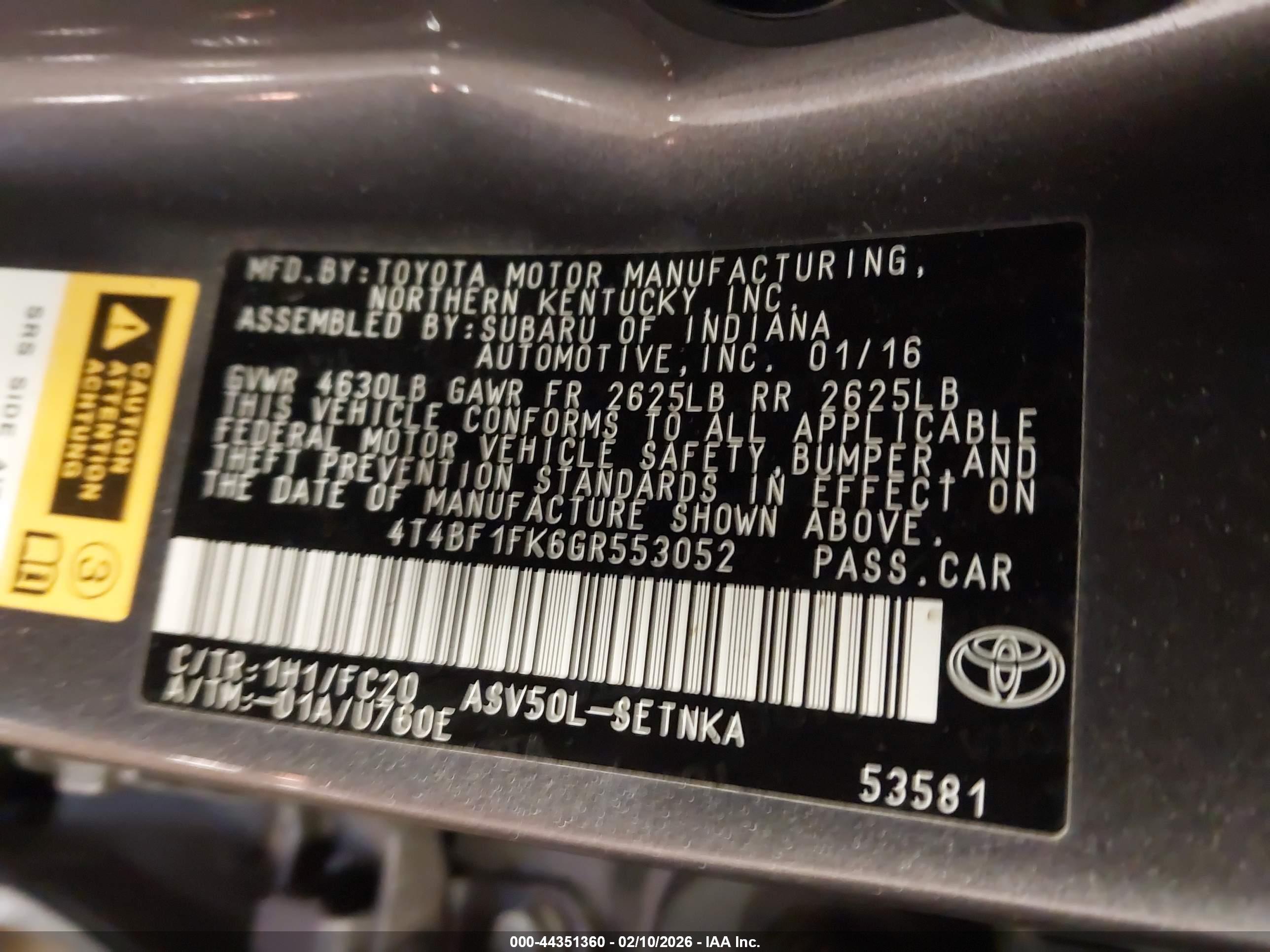 TOYOTA CAMRY image 9
