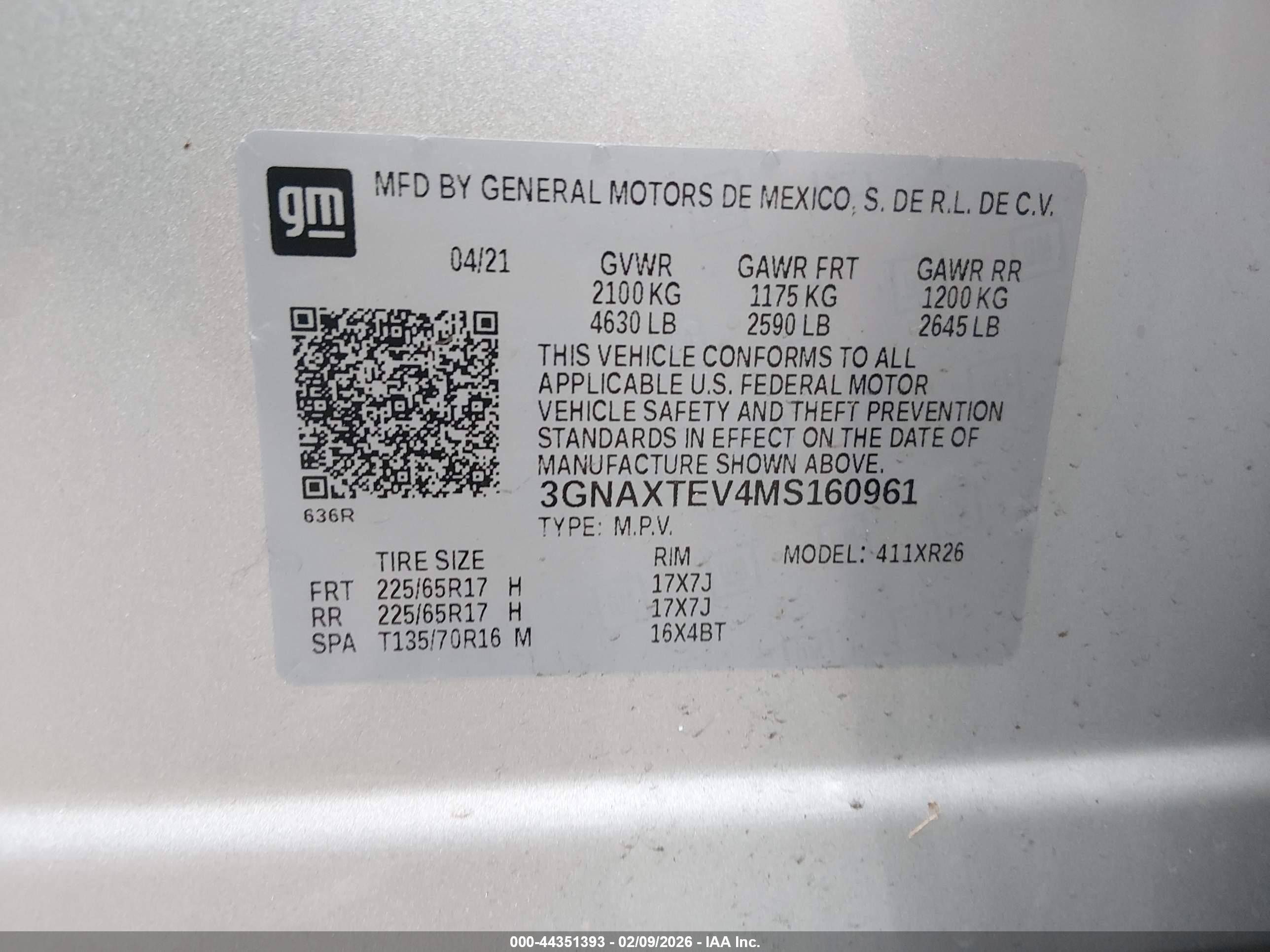 CHEVROLET EQUINOX image 9