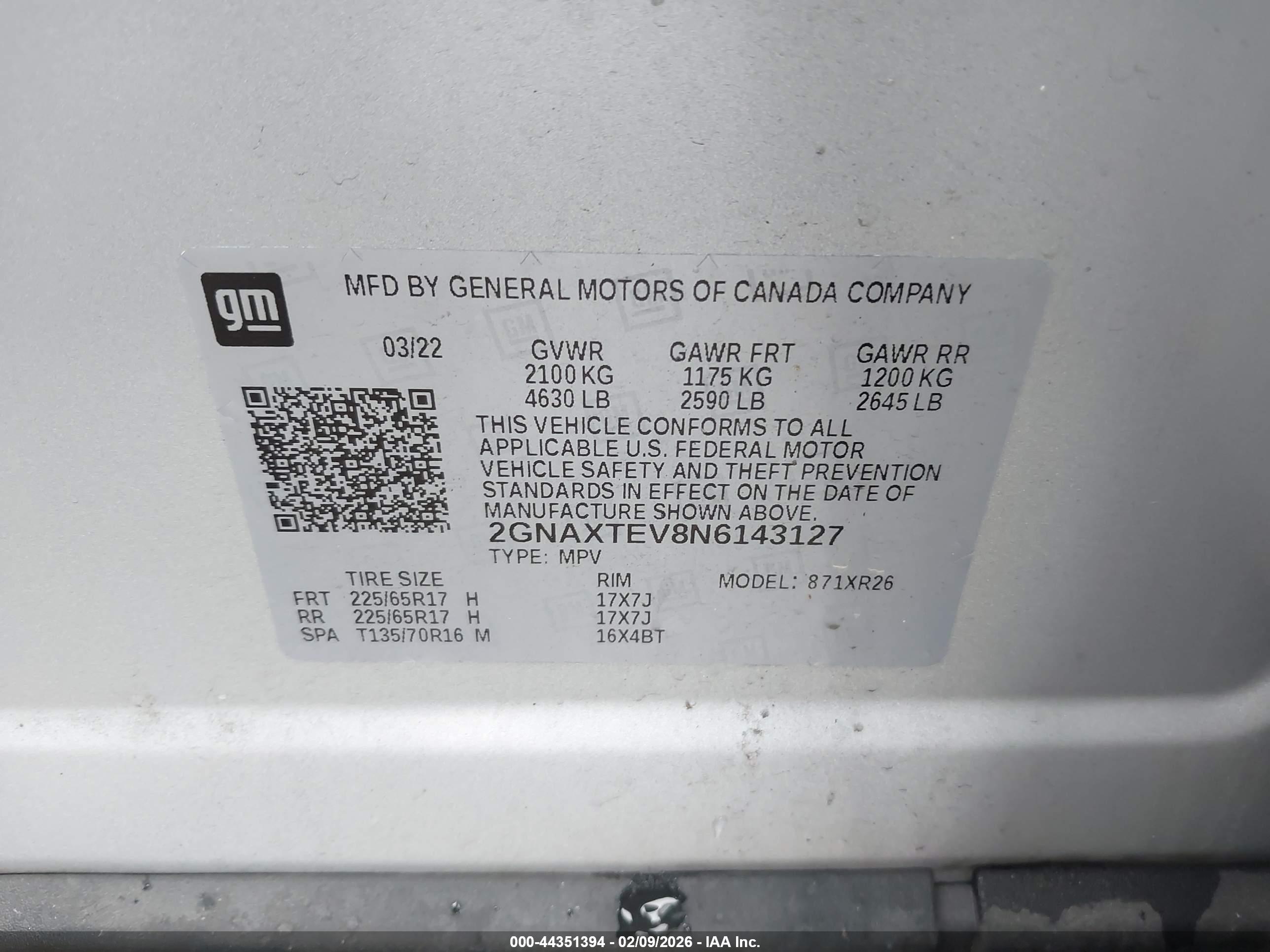 CHEVROLET EQUINOX image 9