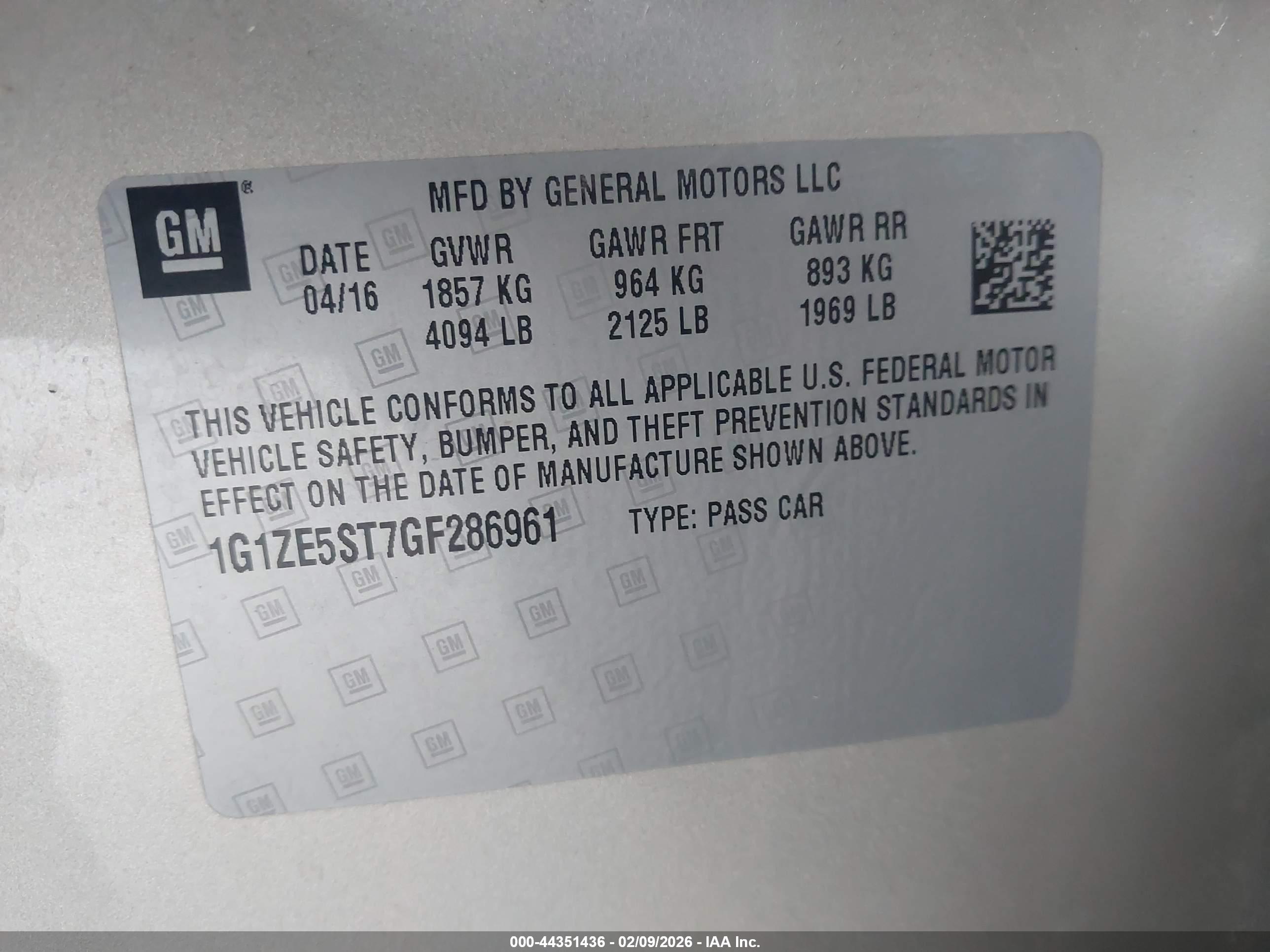 CHEVROLET MALIBU image 9