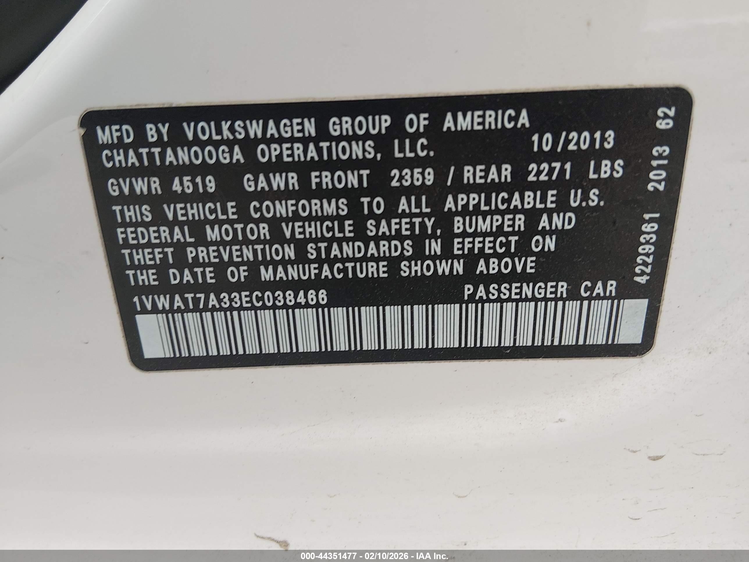 VOLKSWAGEN PASSAT image 9