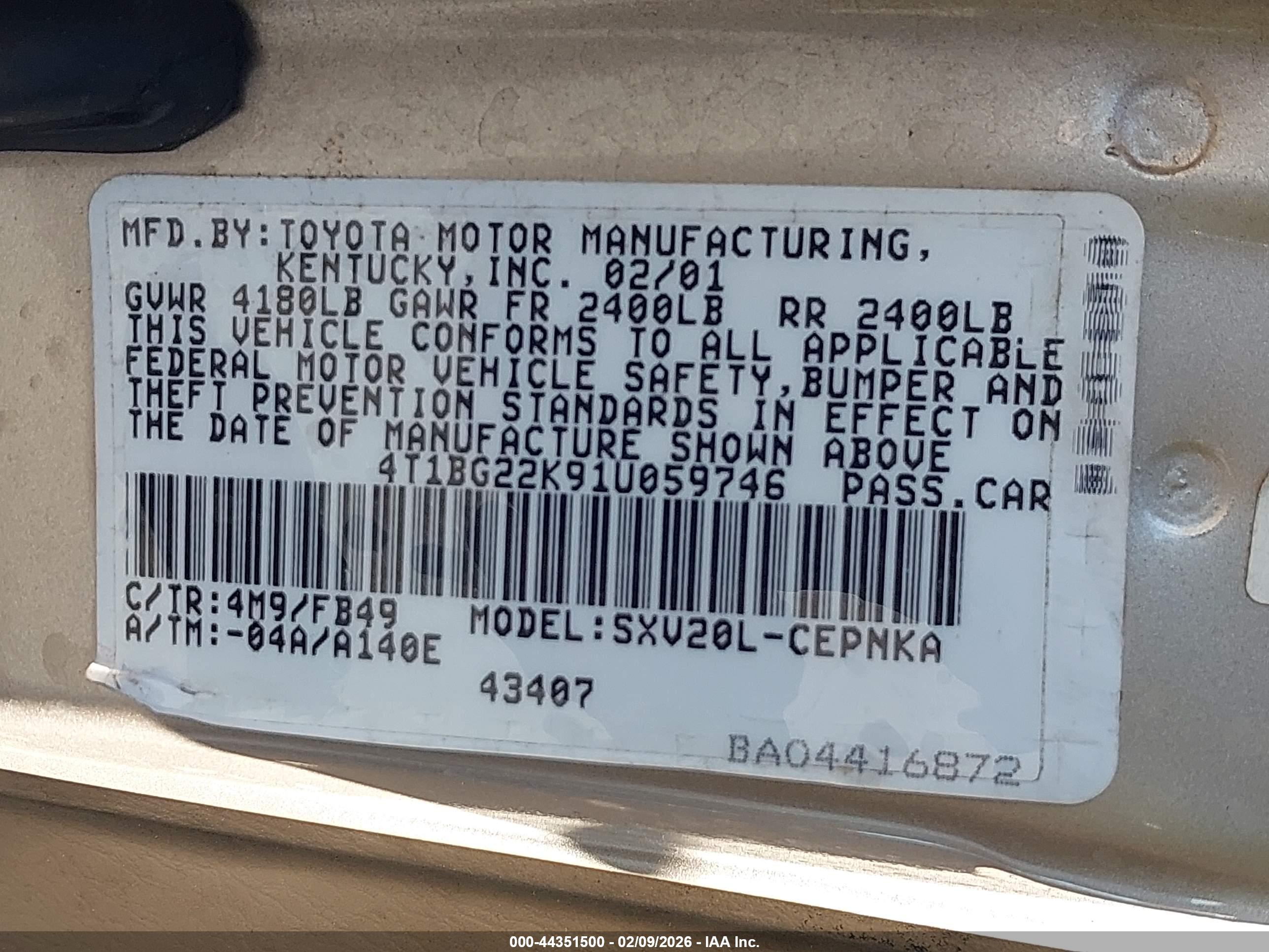 TOYOTA CAMRY image 9