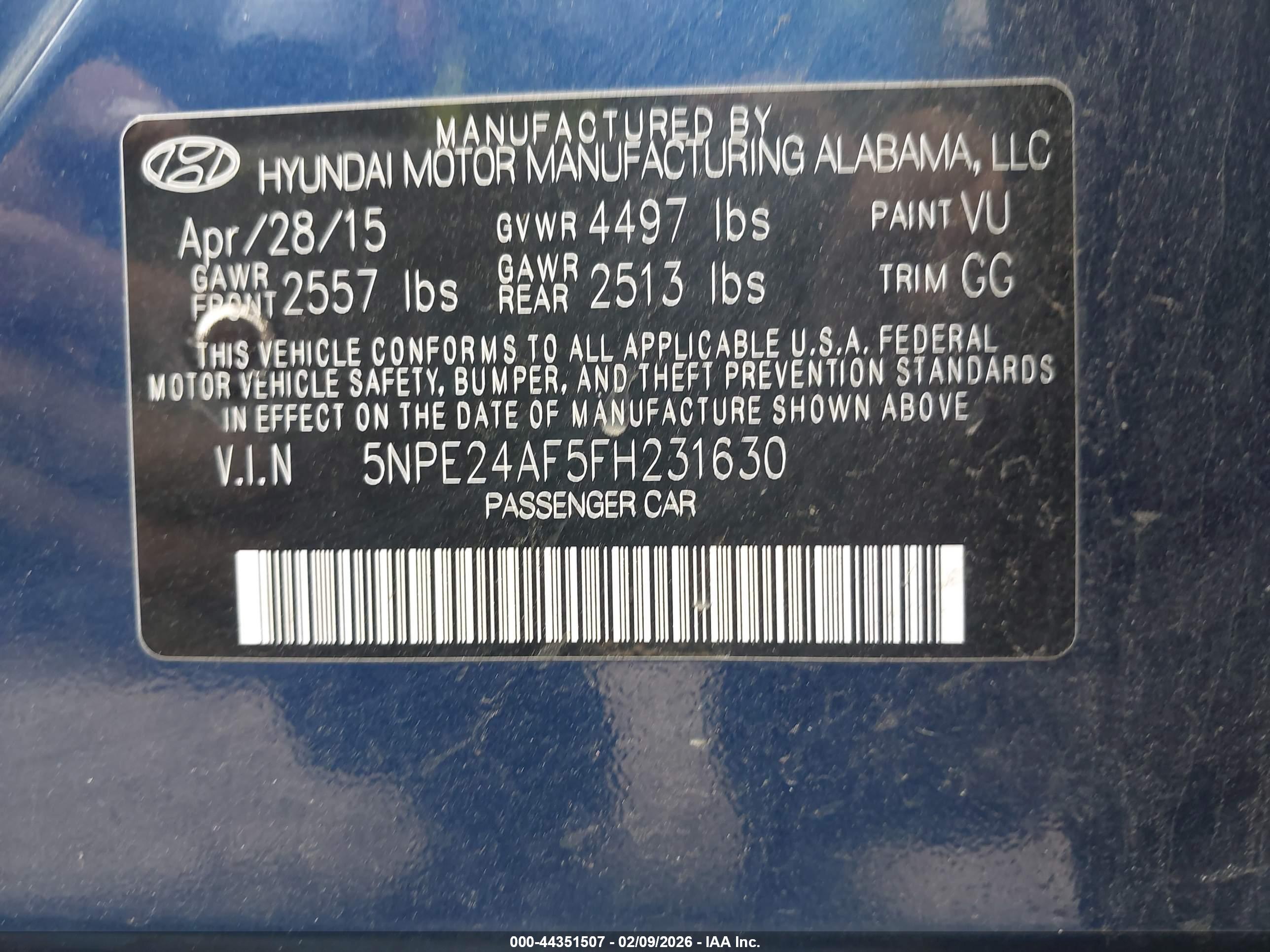 HYUNDAI SONATA image 9
