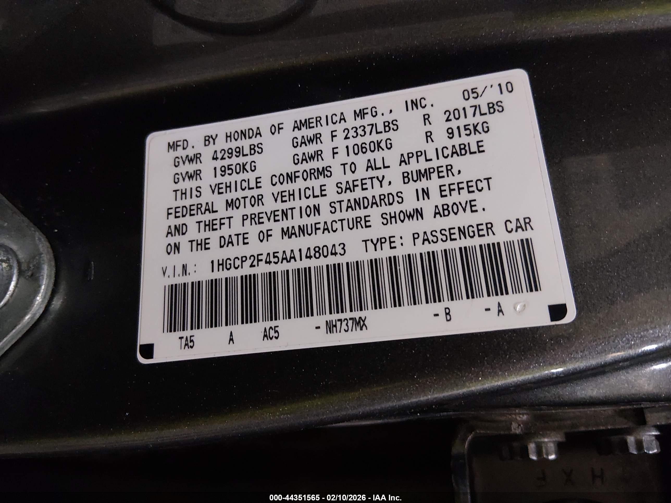 HONDA ACCORD image 9