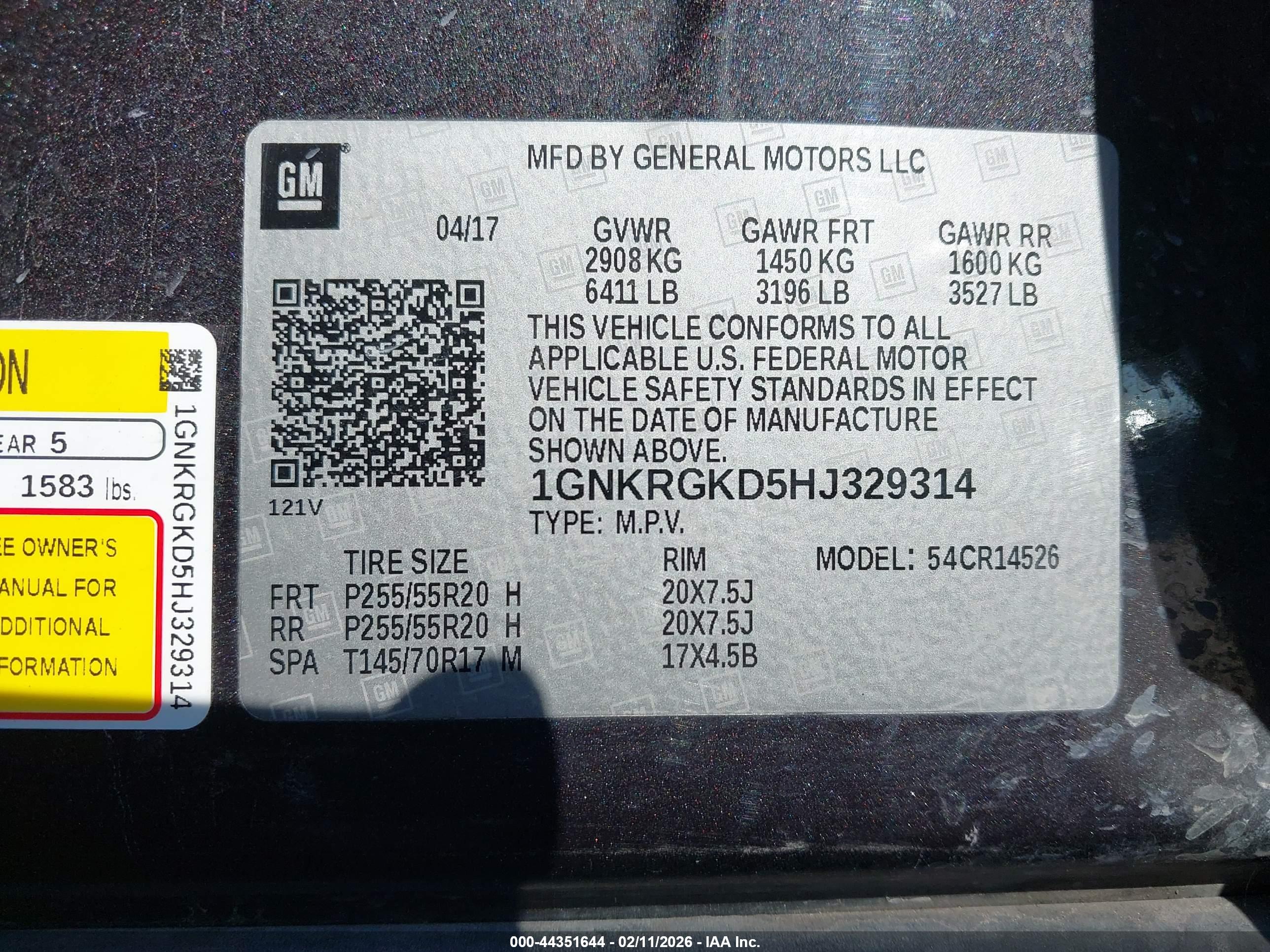 CHEVROLET TRAVERSE image 9