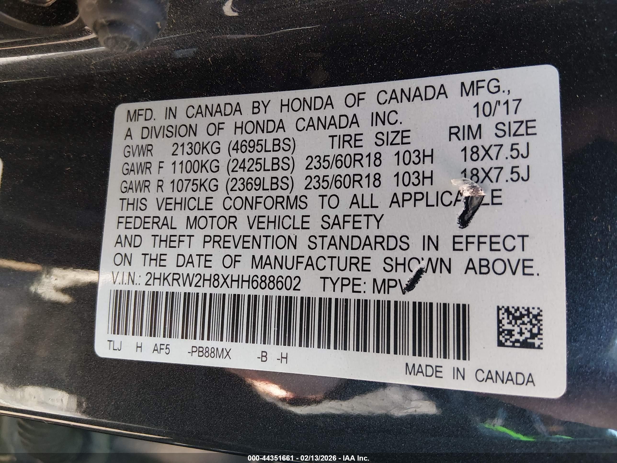 HONDA CR-V image 9