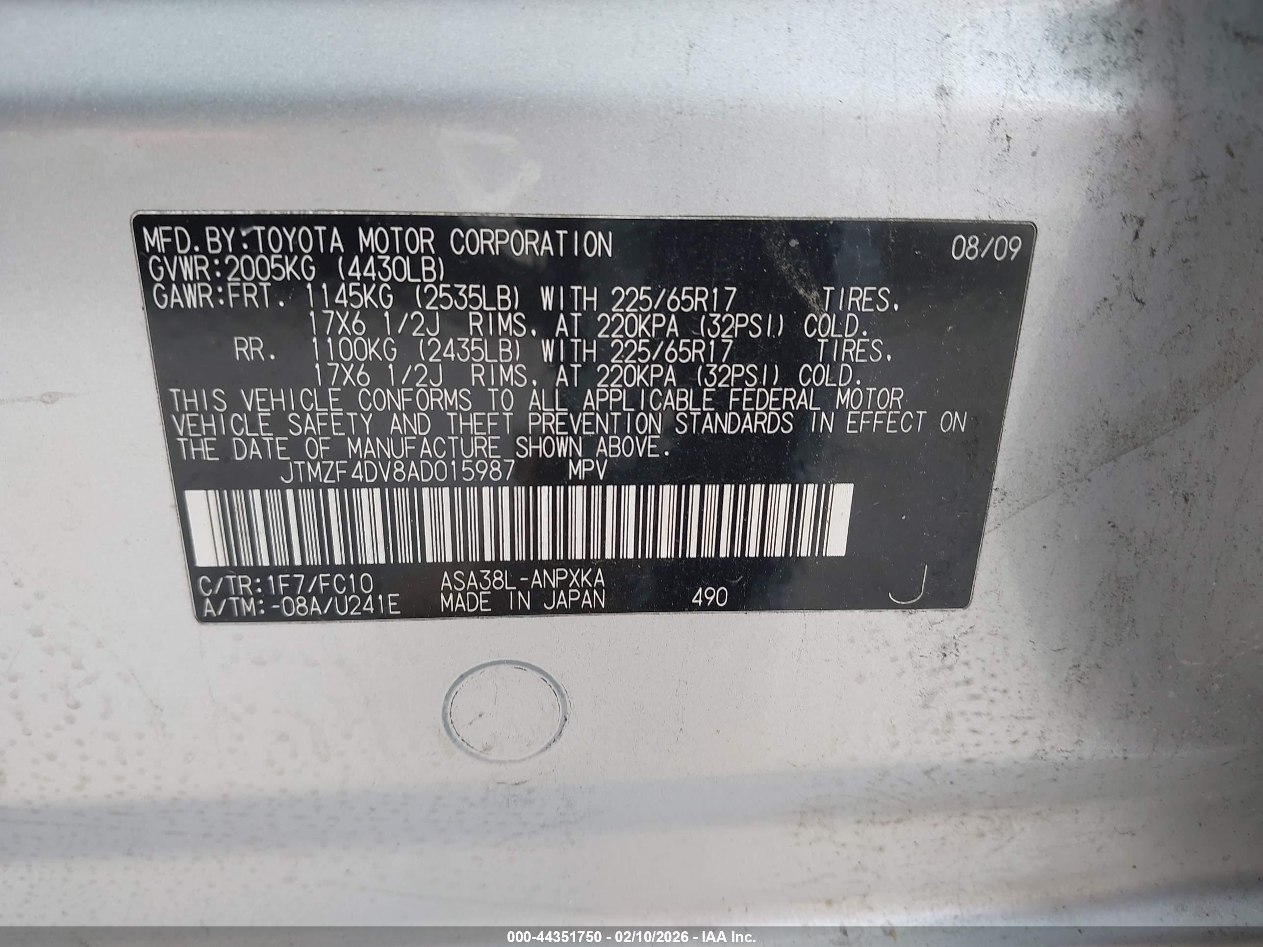 TOYOTA RAV4 image 9