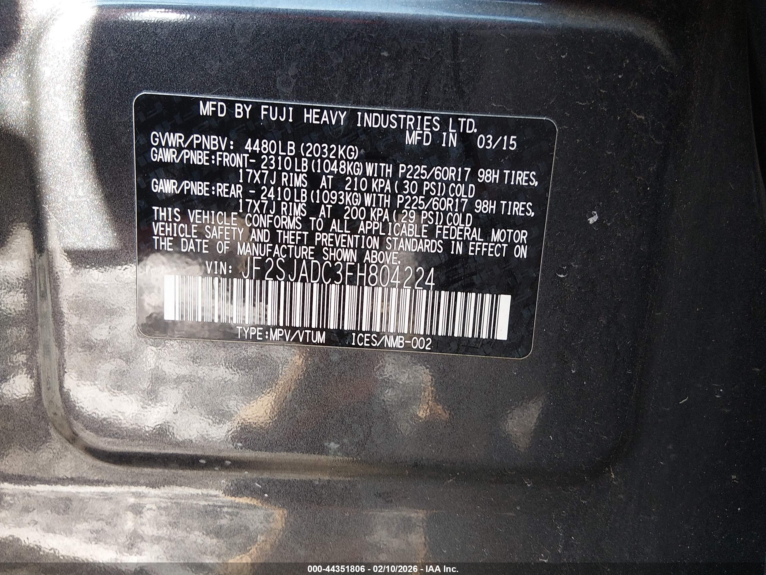 SUBARU FORESTER image 9