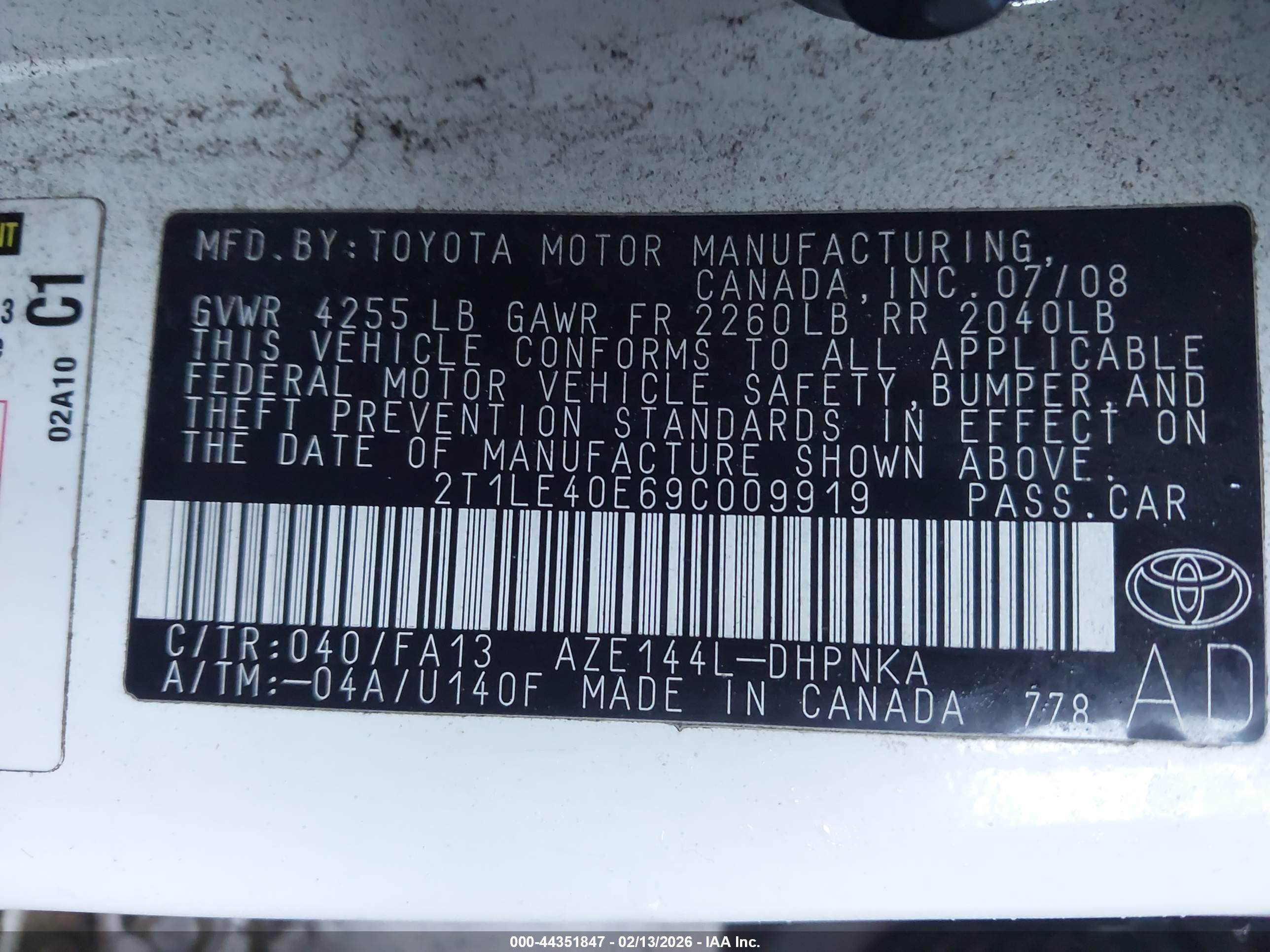 TOYOTA MATRIX image 9