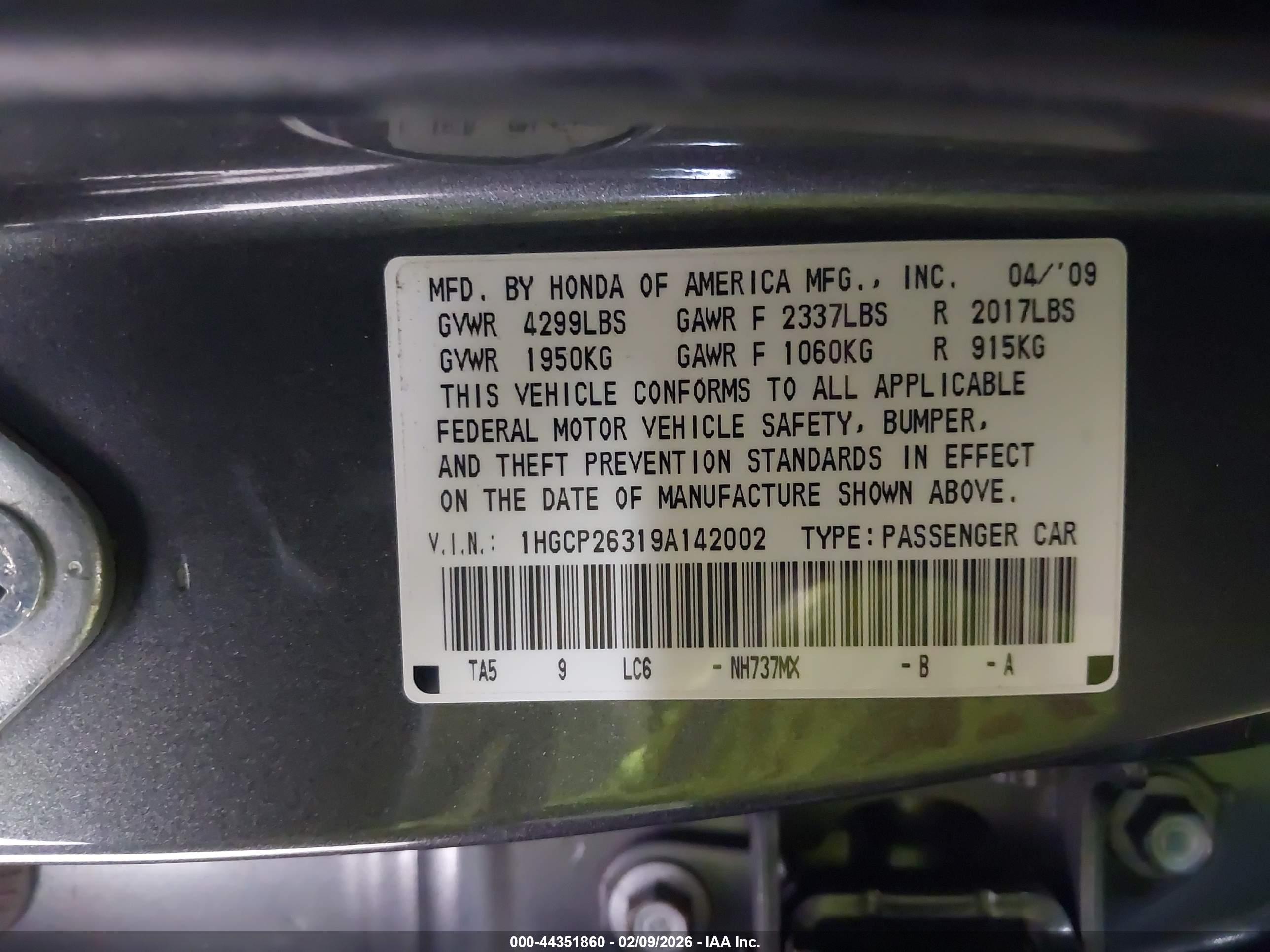 HONDA ACCORD image 9
