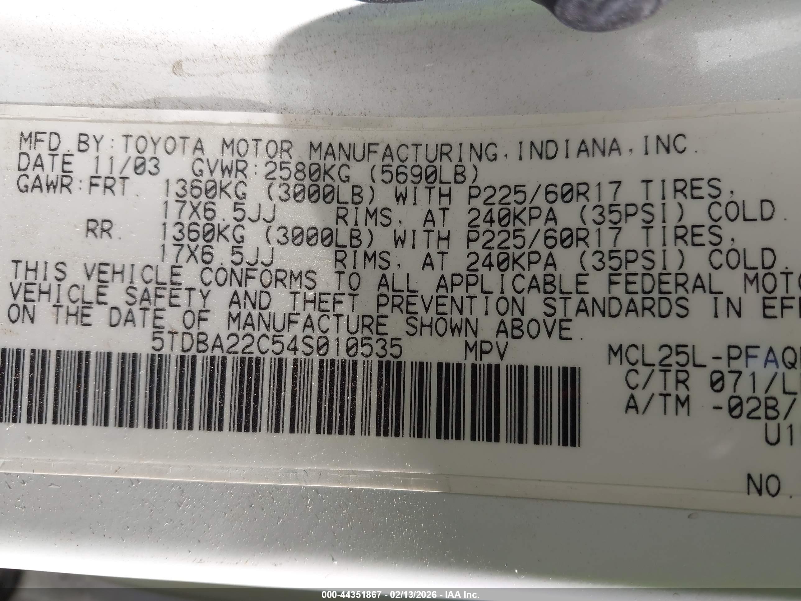 TOYOTA SIENNA image 9