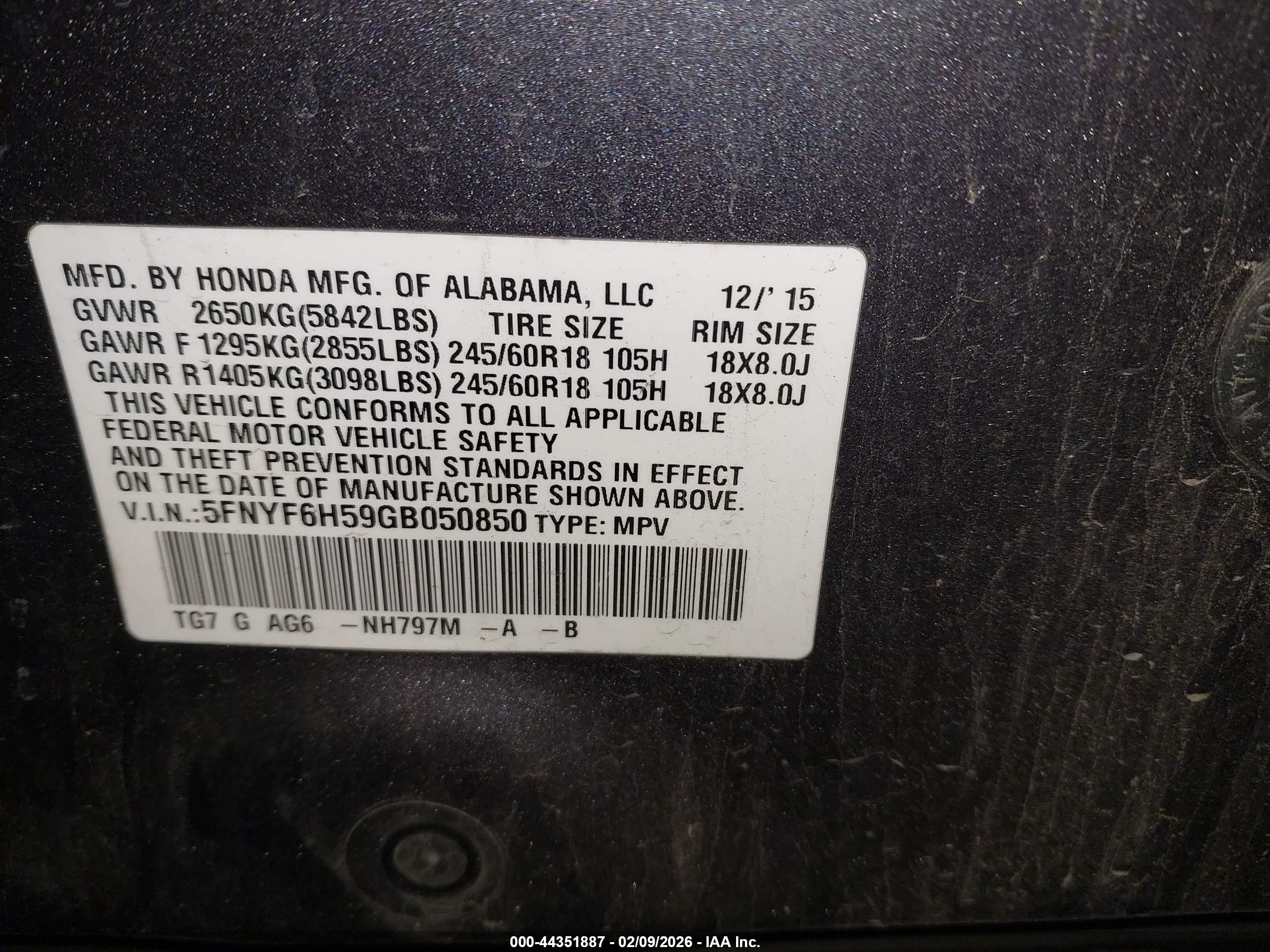 HONDA PILOT image 9