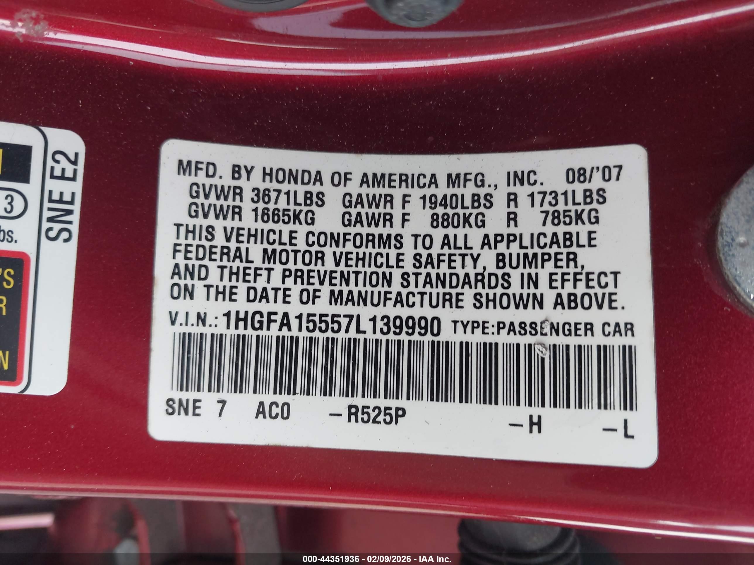 HONDA CIVIC image 9