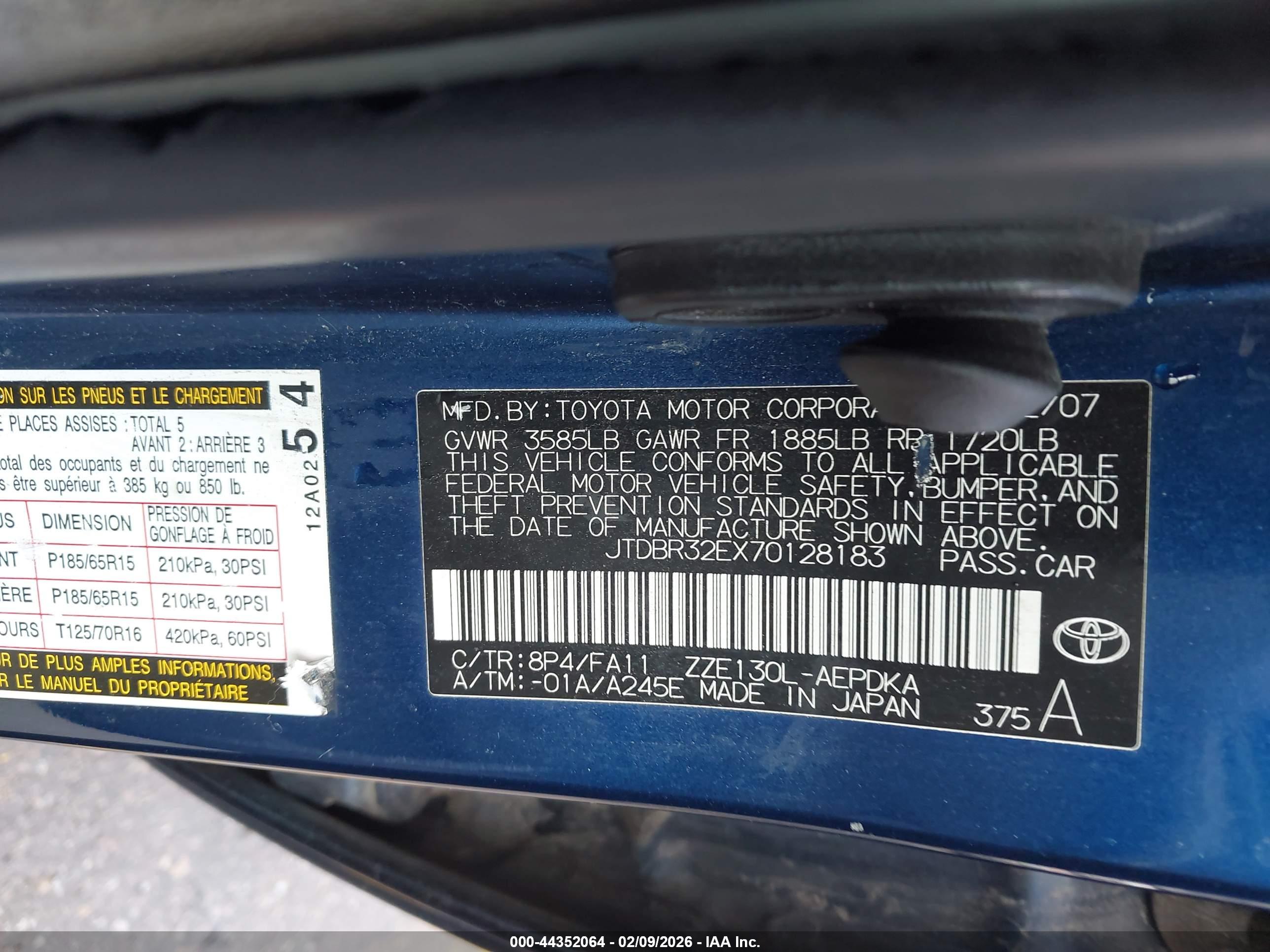 TOYOTA COROLLA image 9