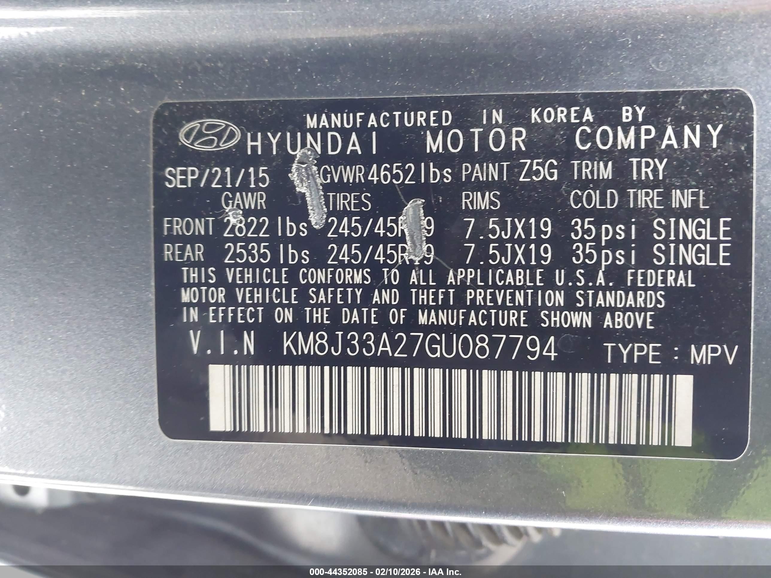 HYUNDAI TUCSON image 9