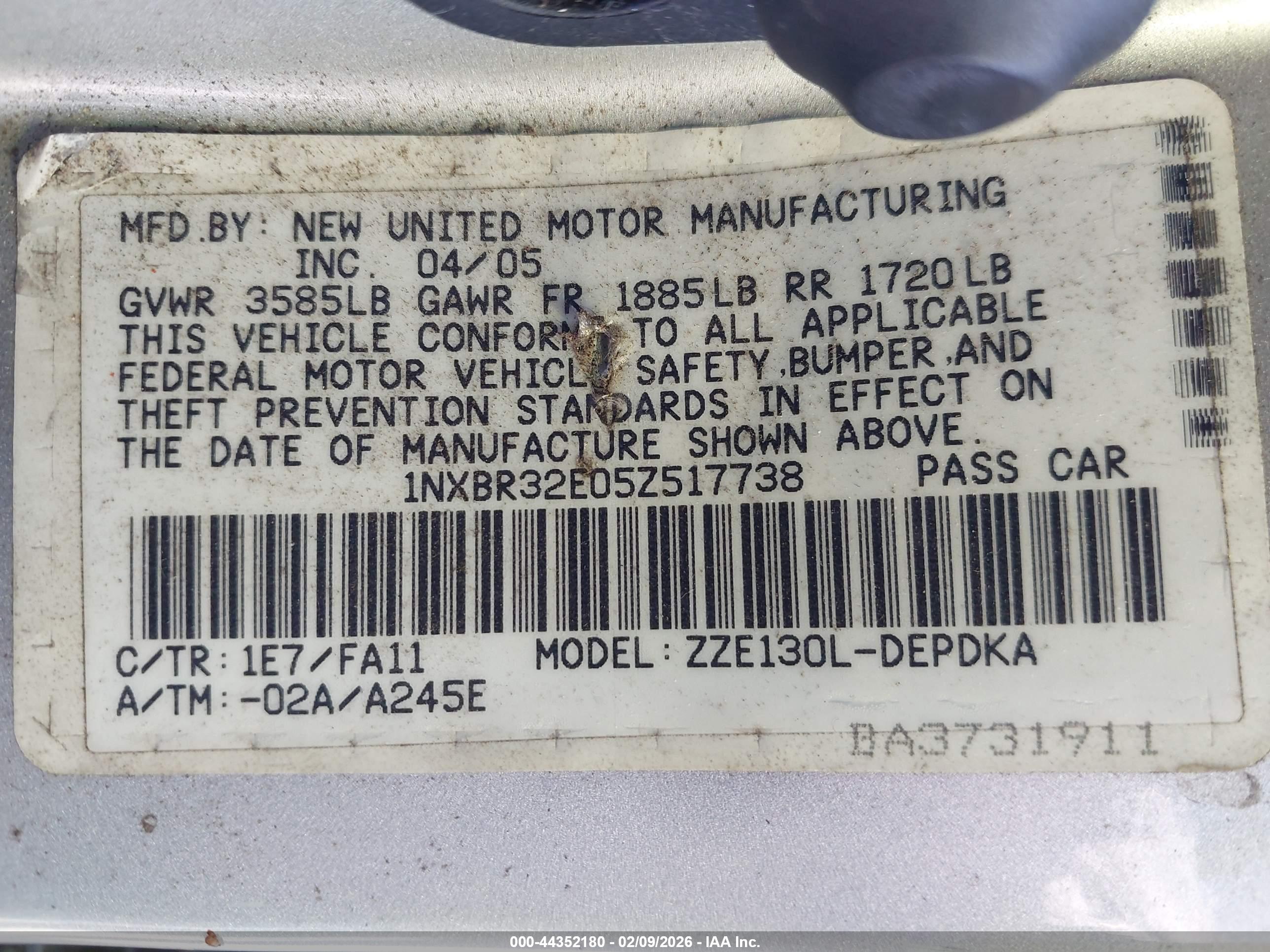 TOYOTA COROLLA image 9