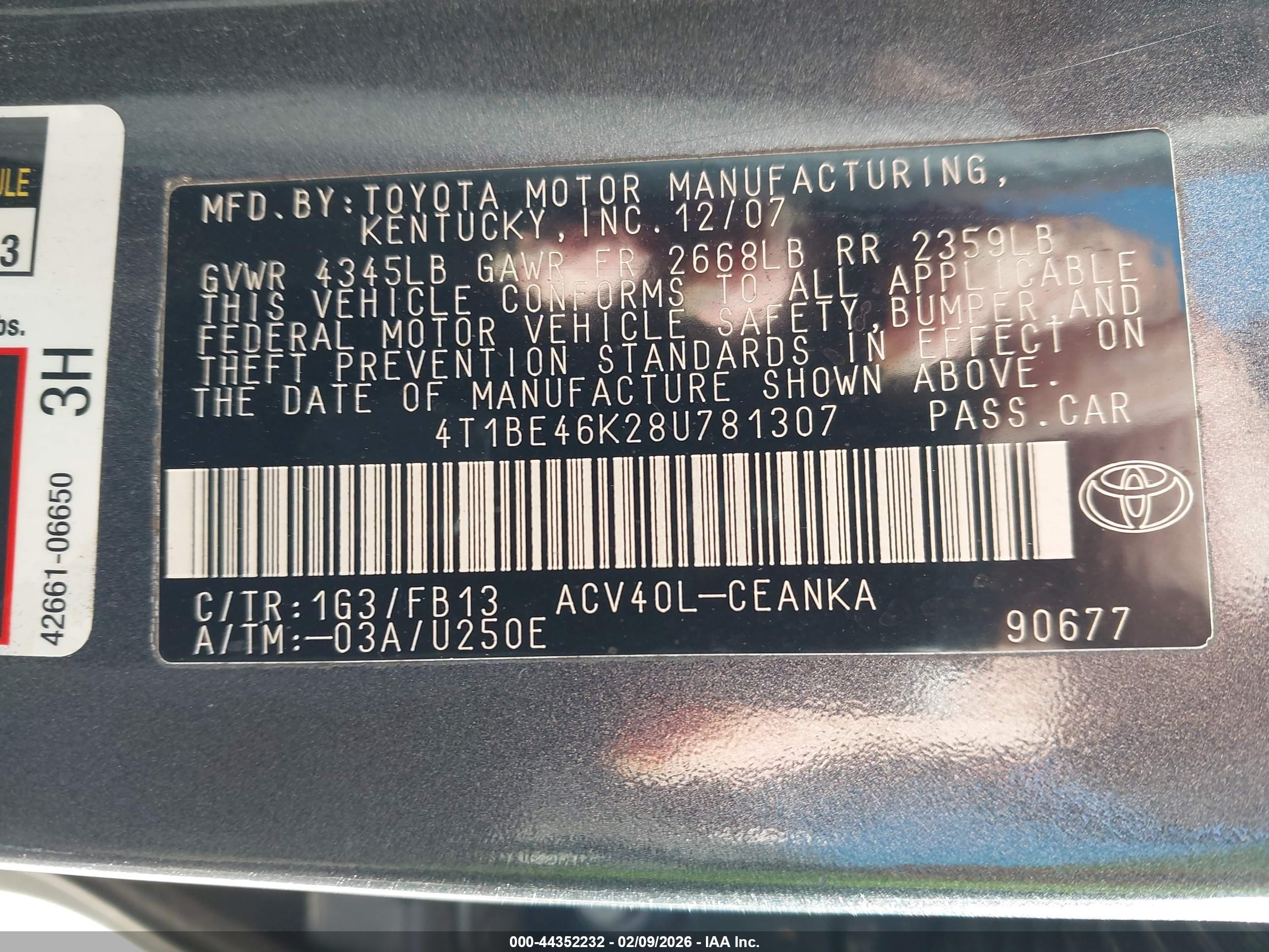TOYOTA CAMRY image 9