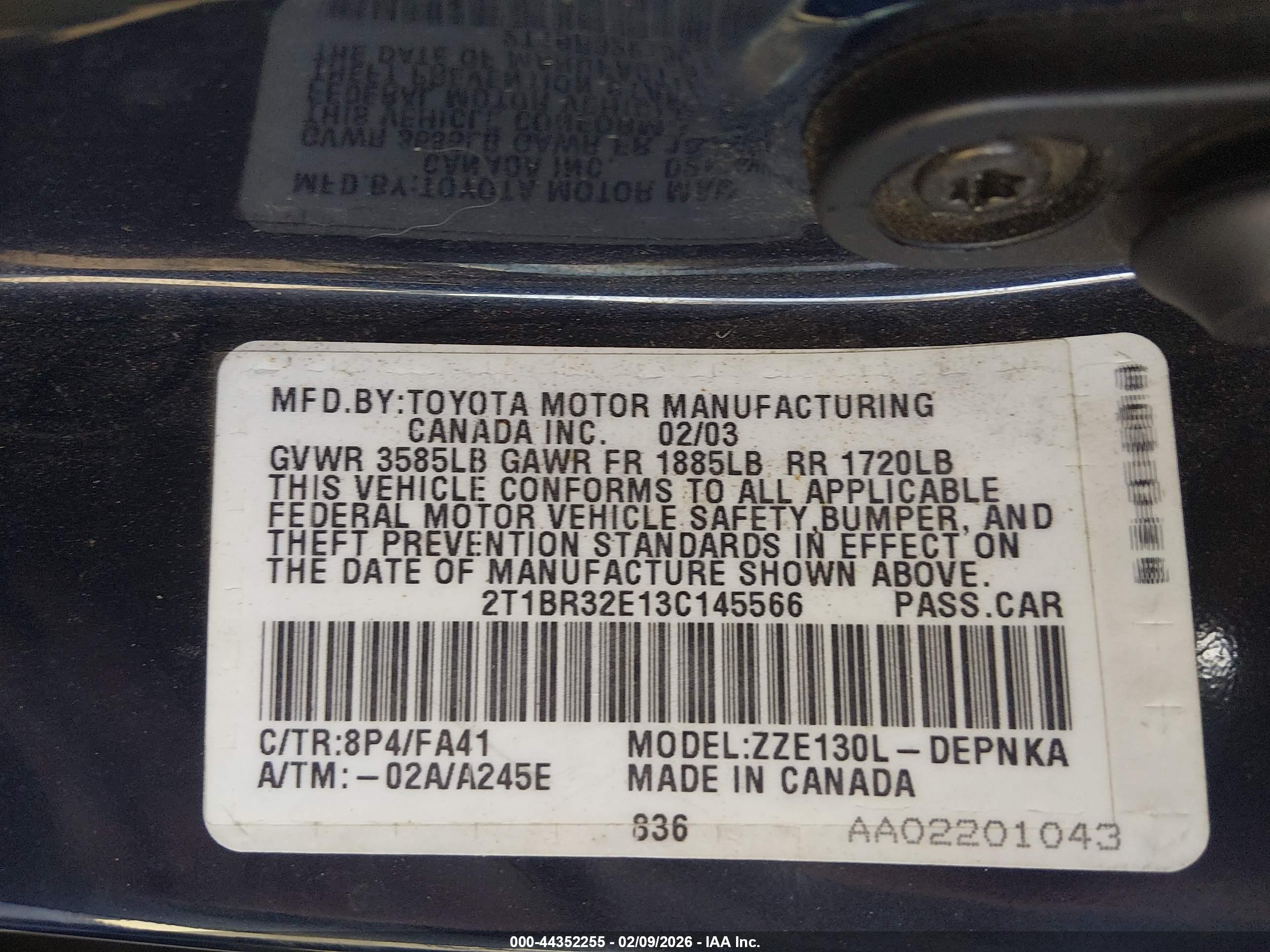 TOYOTA COROLLA image 9