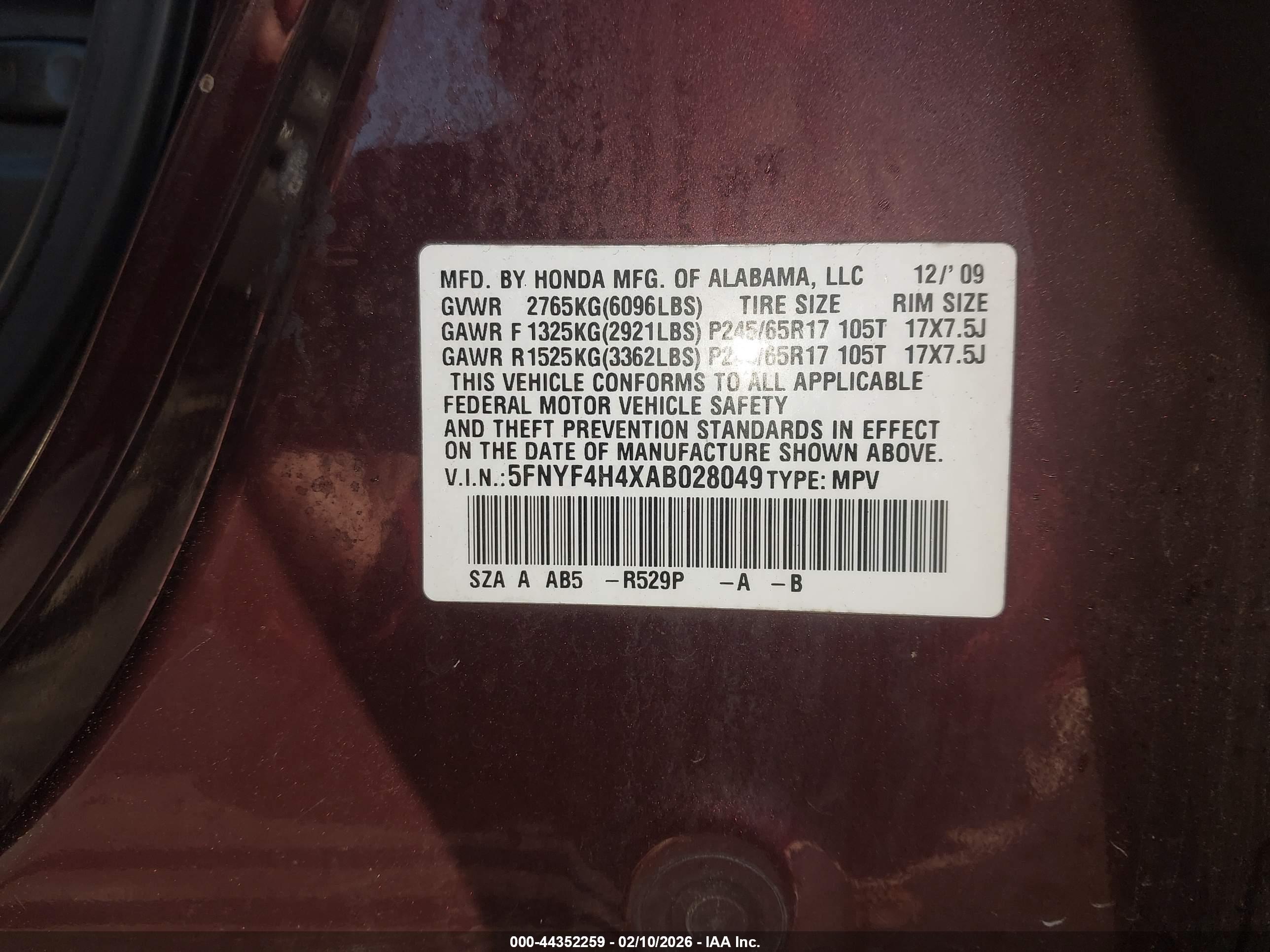 HONDA PILOT image 9
