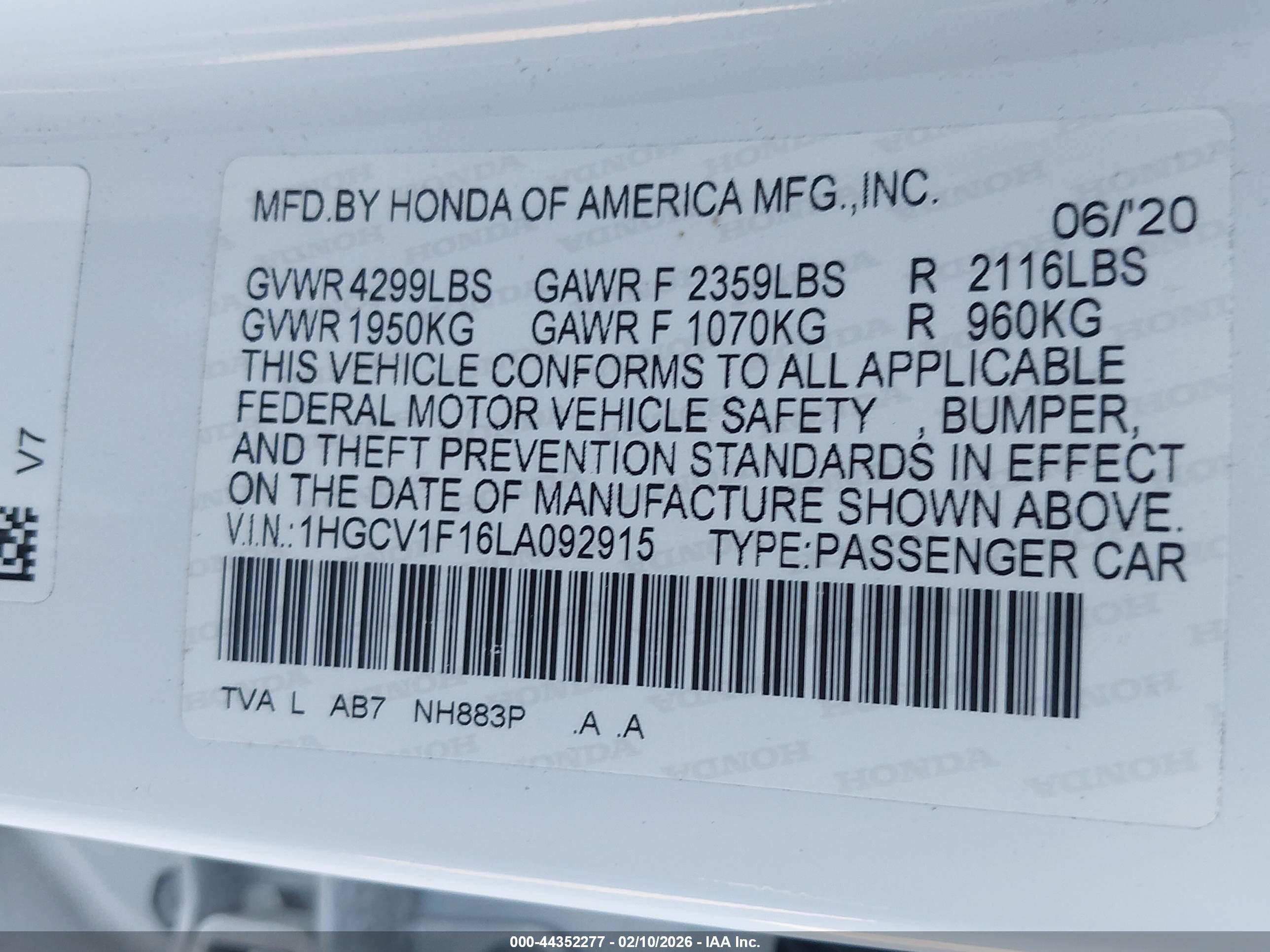 HONDA ACCORD image 9