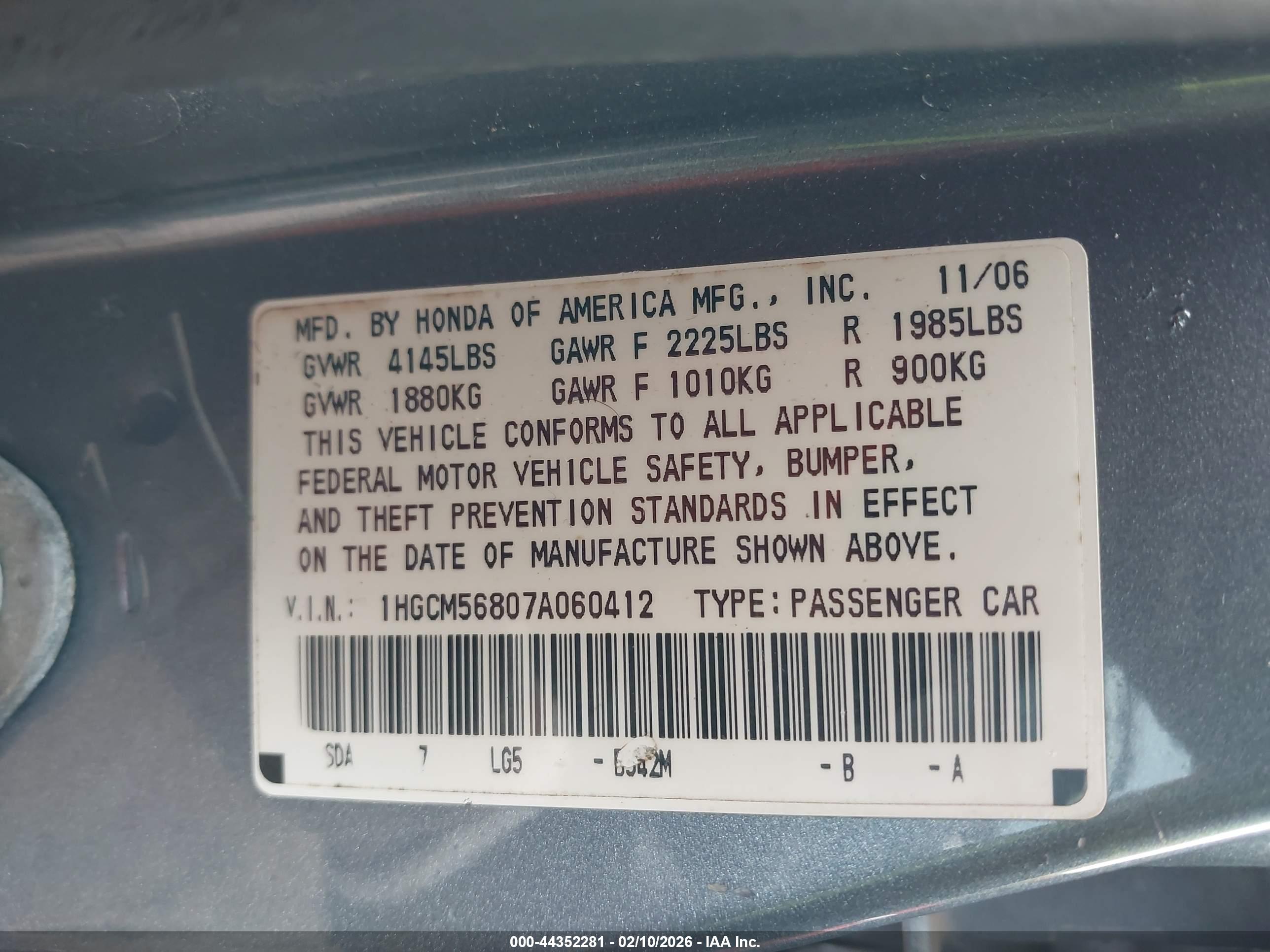 HONDA ACCORD image 9