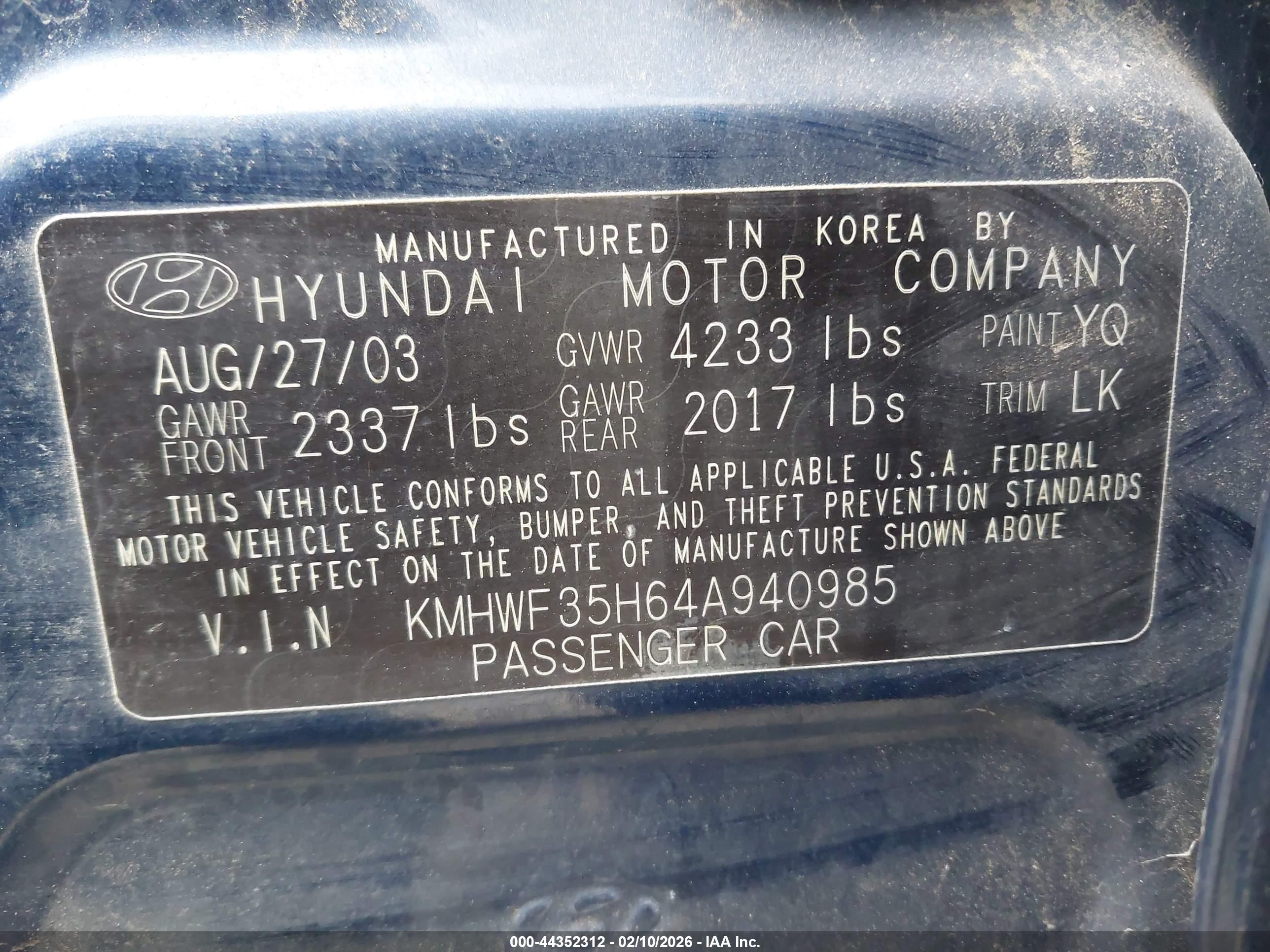 HYUNDAI SONATA image 9