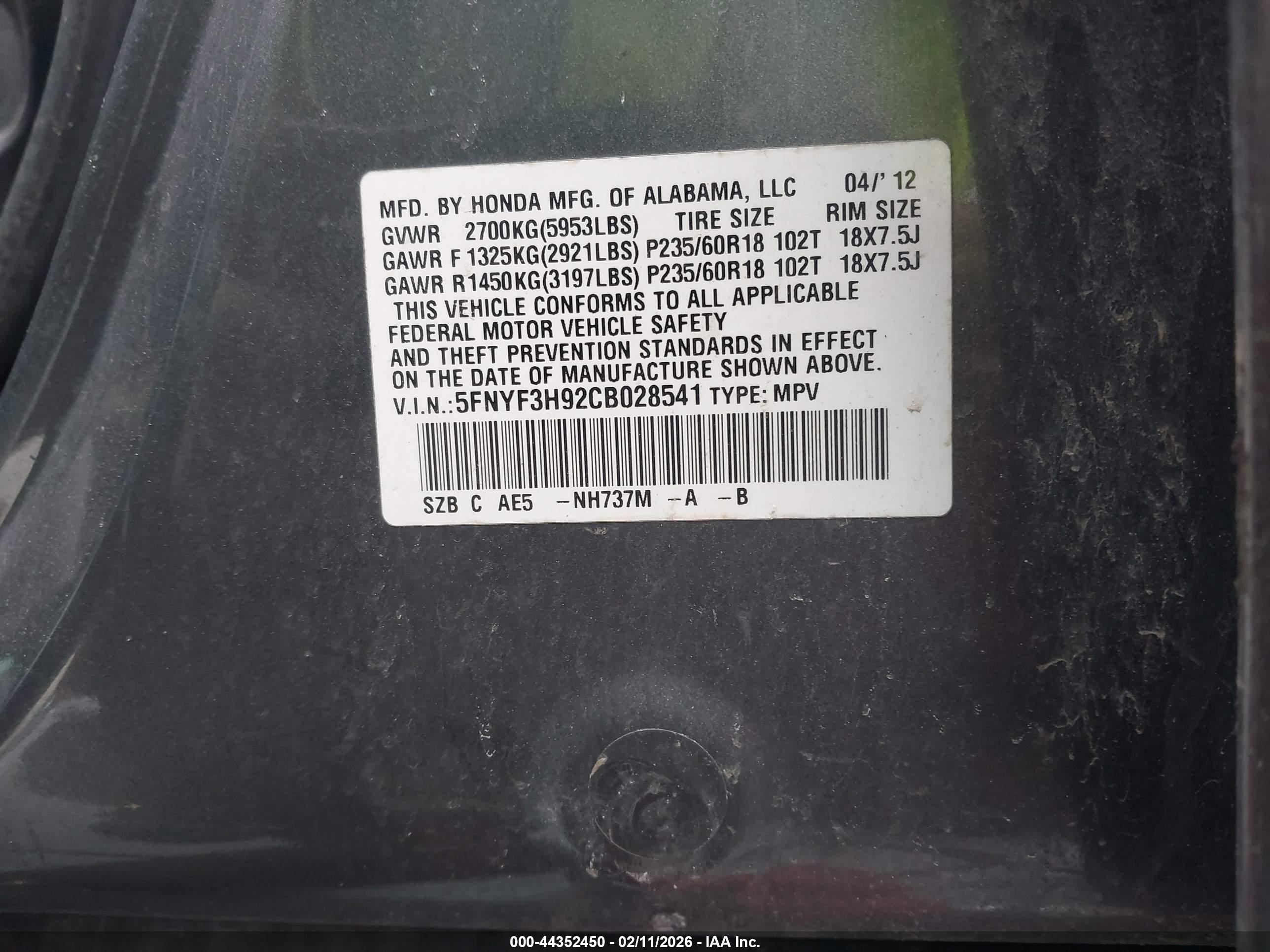 HONDA PILOT image 9