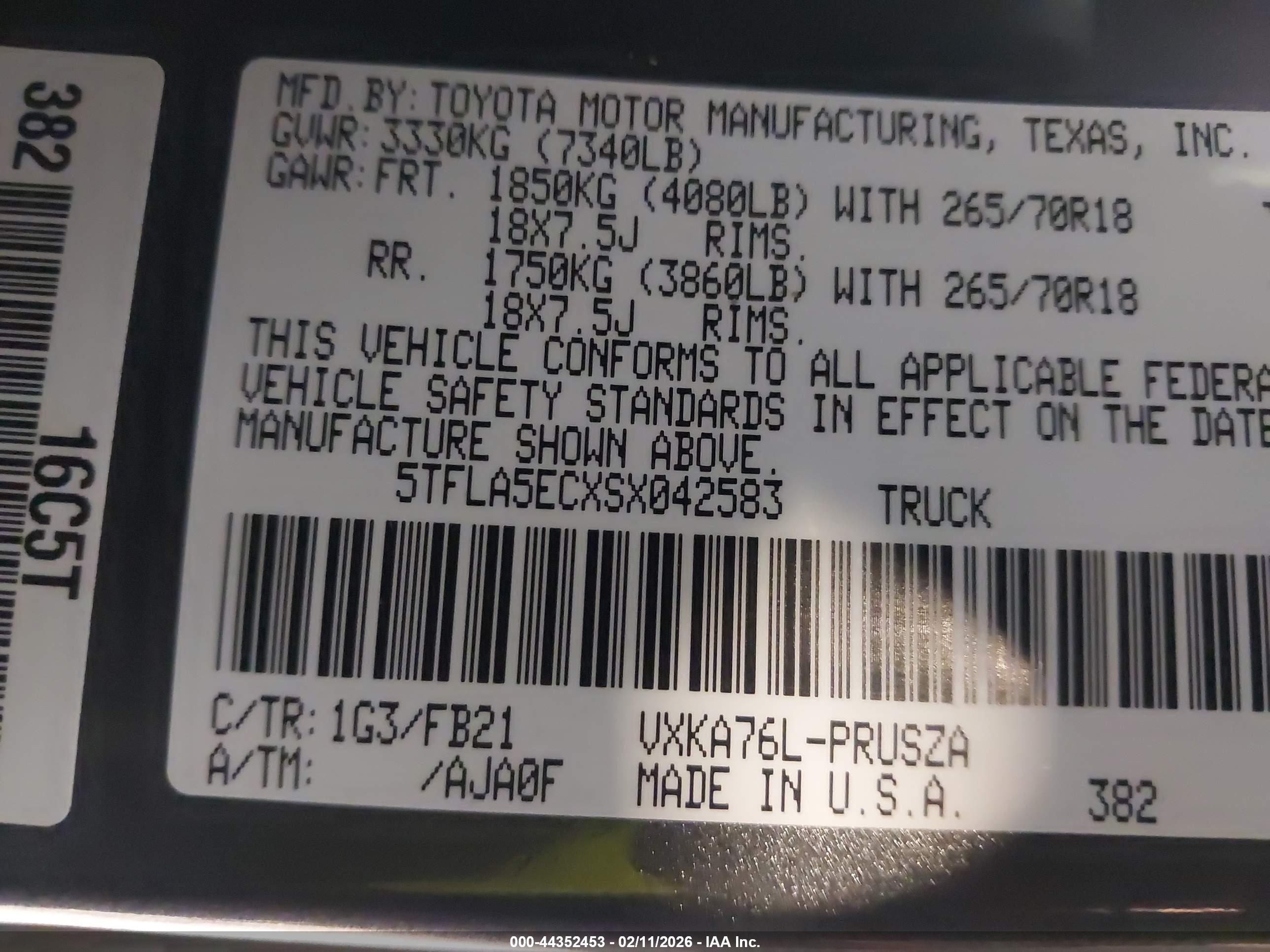 TOYOTA TUNDRA image 9