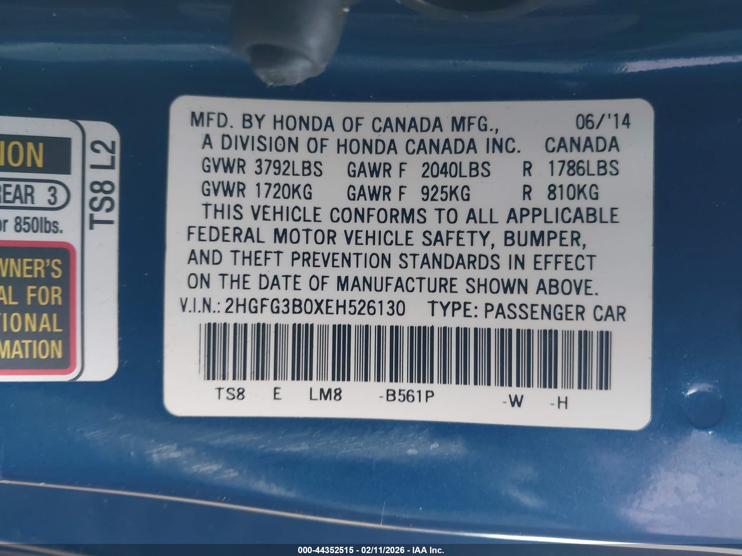 HONDA CIVIC image 9