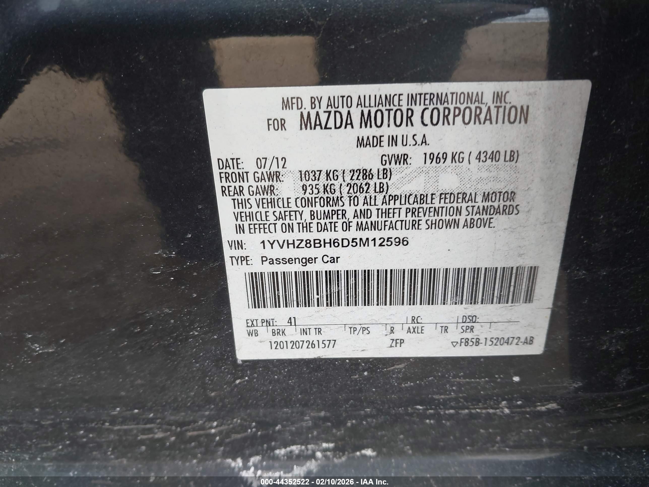 MAZDA MAZDA6 image 9