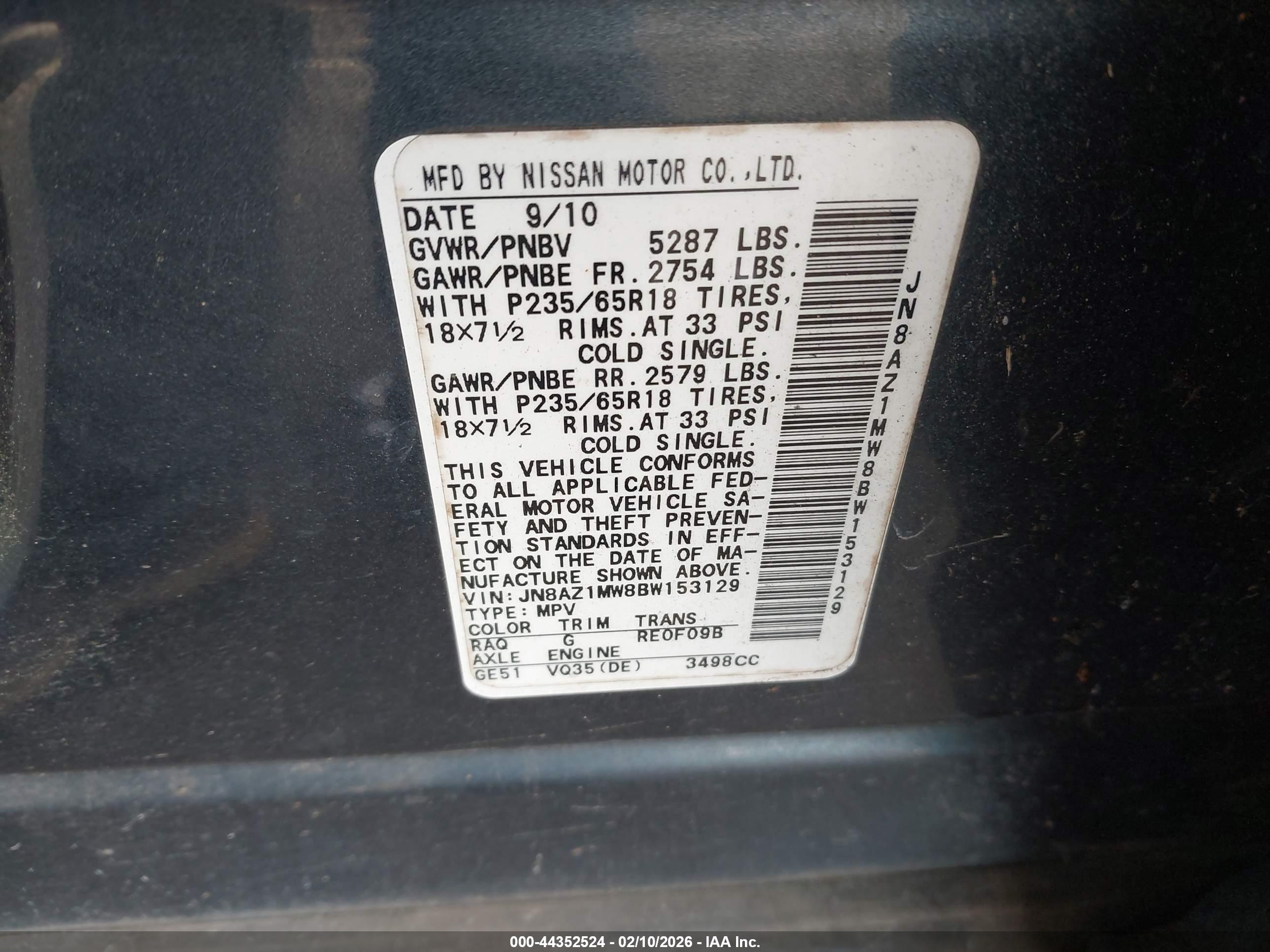 NISSAN MURANO image 9