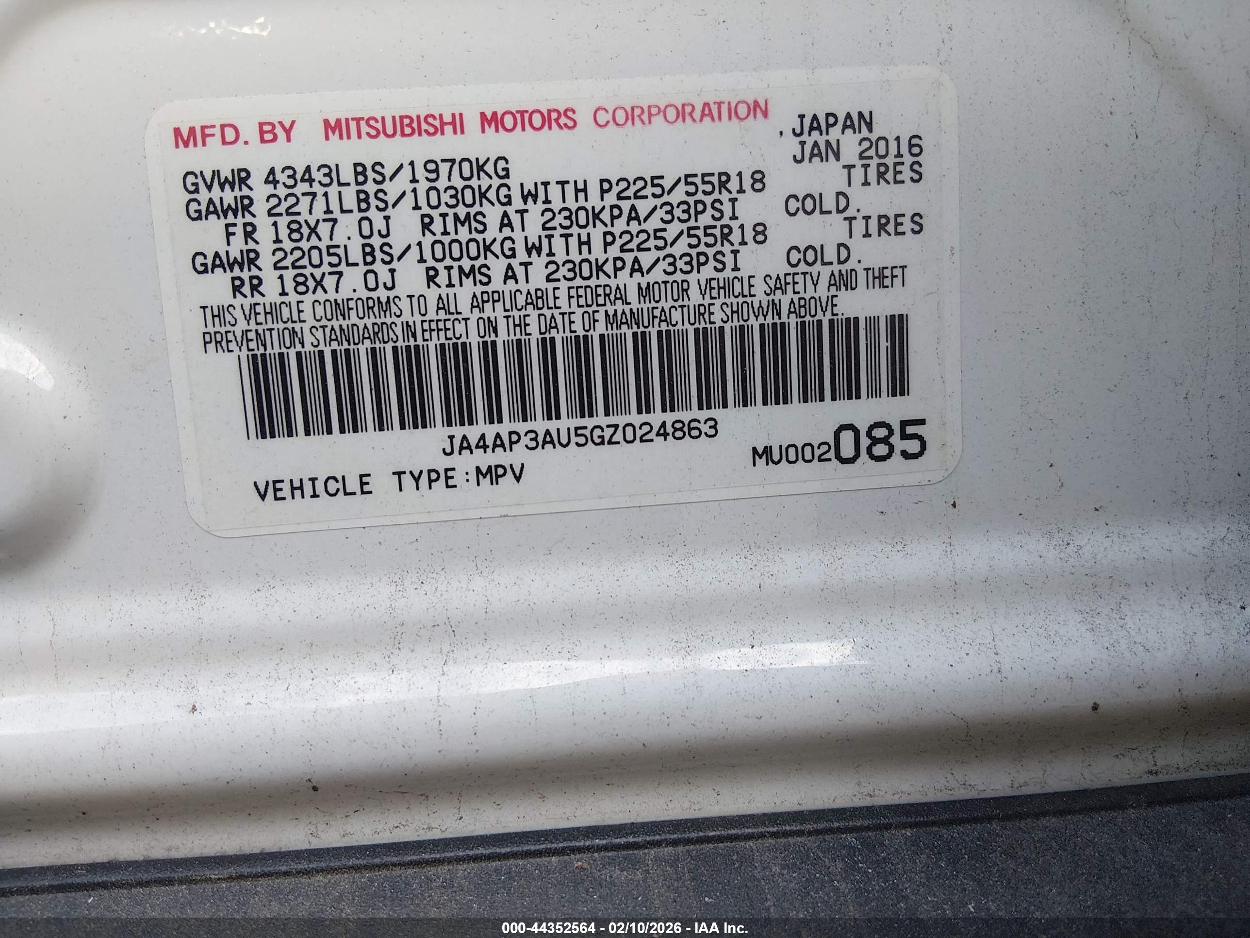 MITSUBISHI OUTLANDER image 9