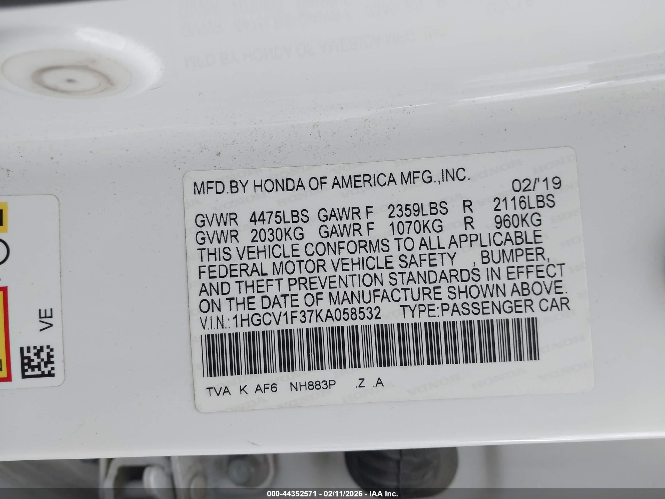 HONDA ACCORD image 9