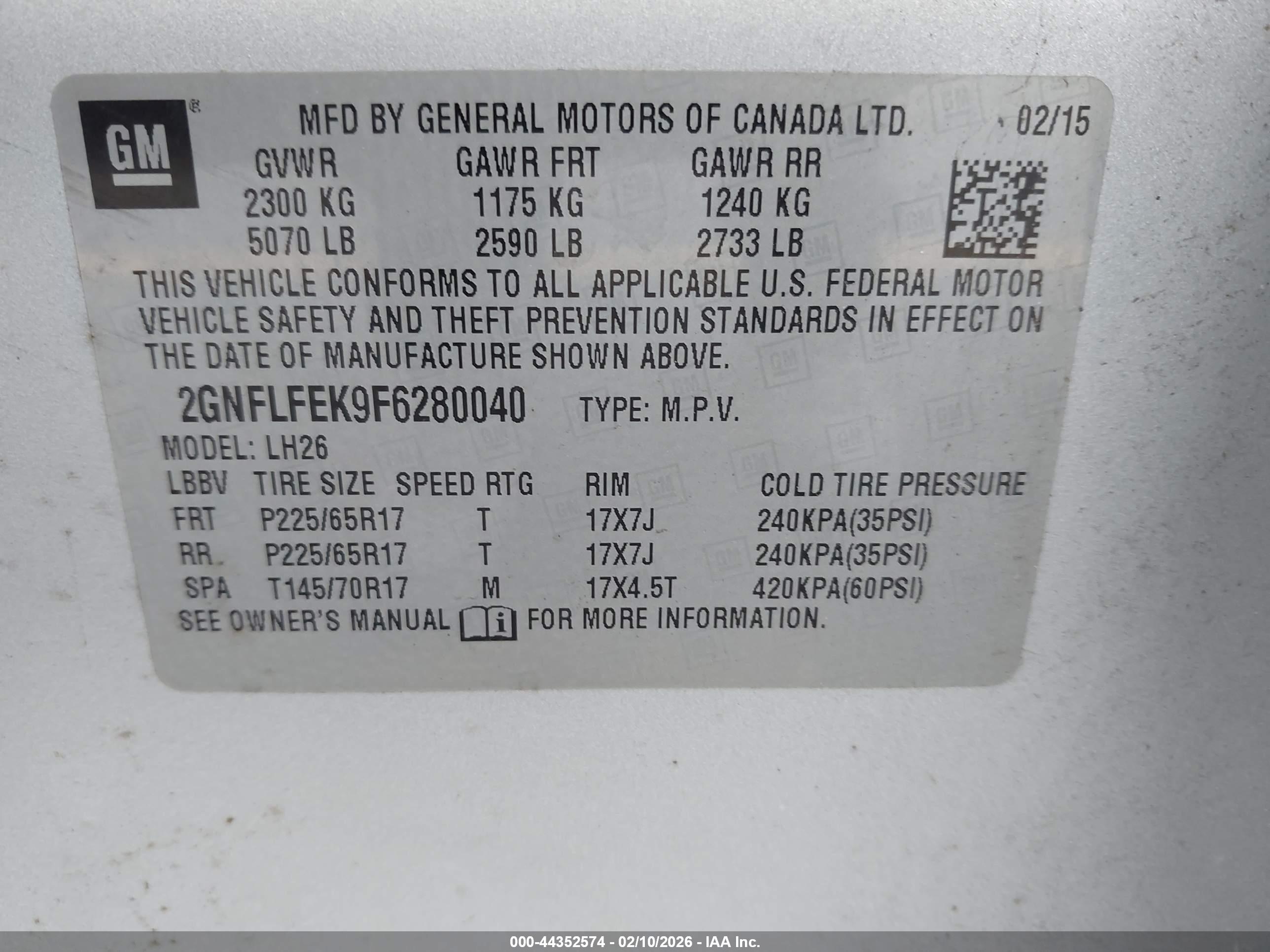 CHEVROLET EQUINOX image 9